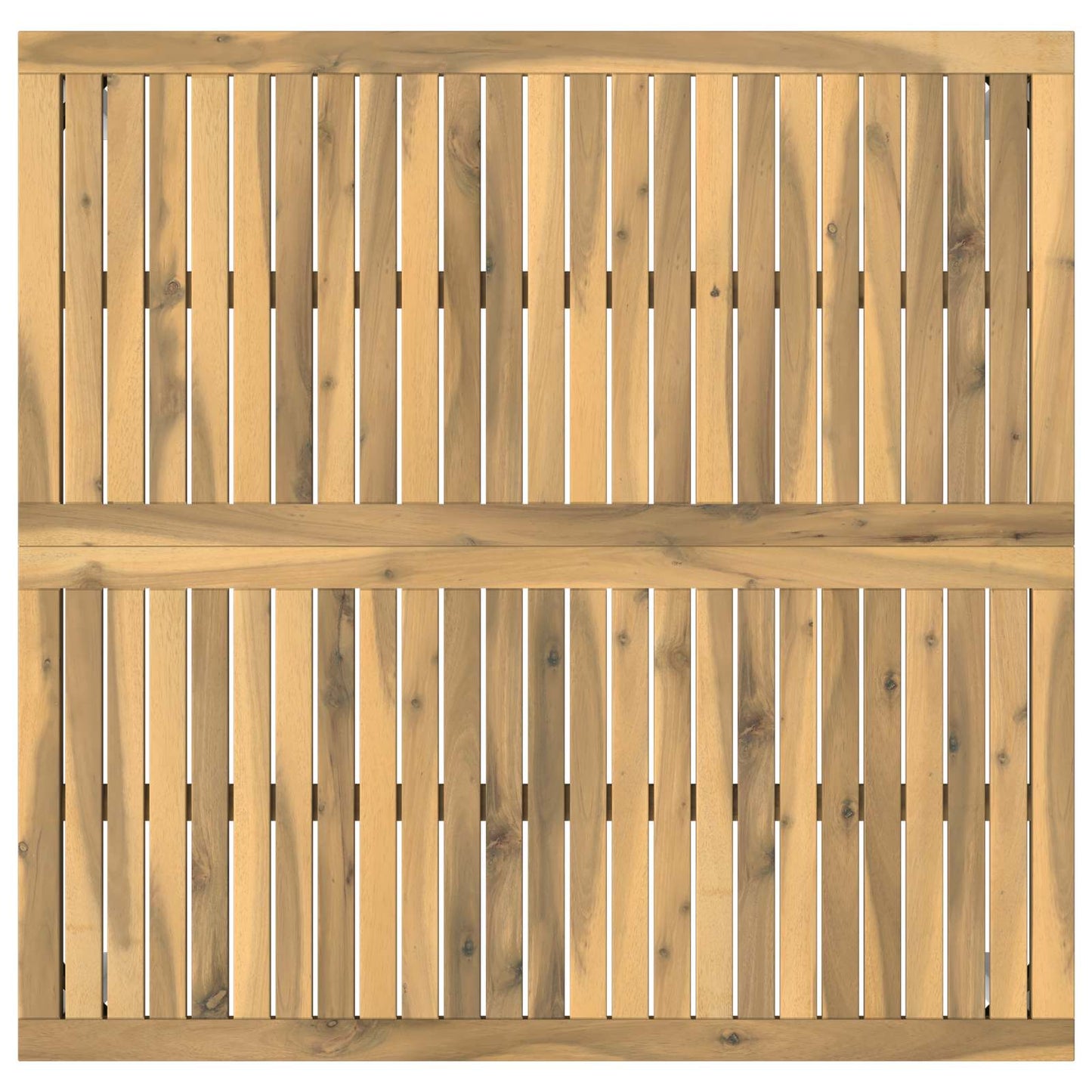 Coffee Table White 100 x 100.5 x 45 cm Solid Acacia Wood