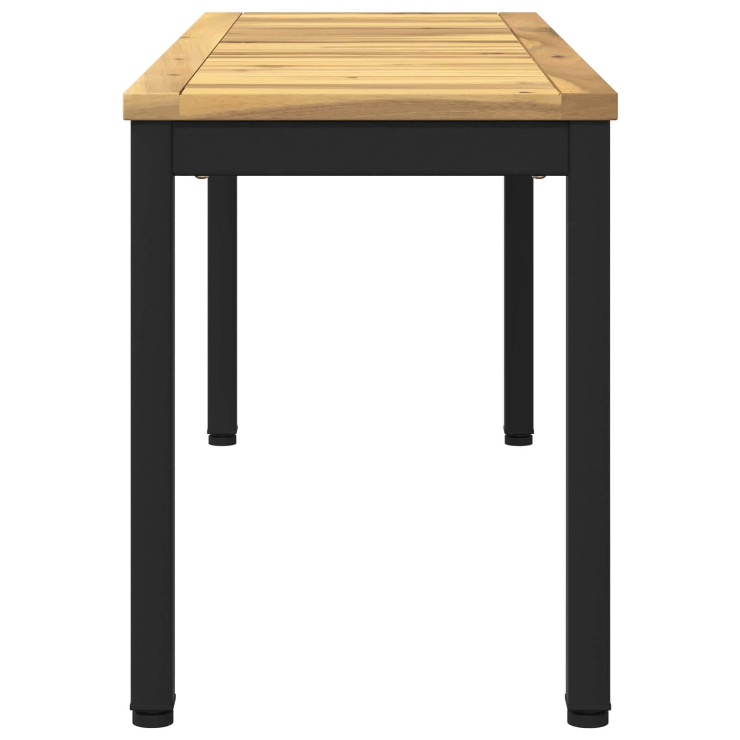 Garden Bench 108.5 x 35 x 45 cm Solid Acacia Wood Rectangular