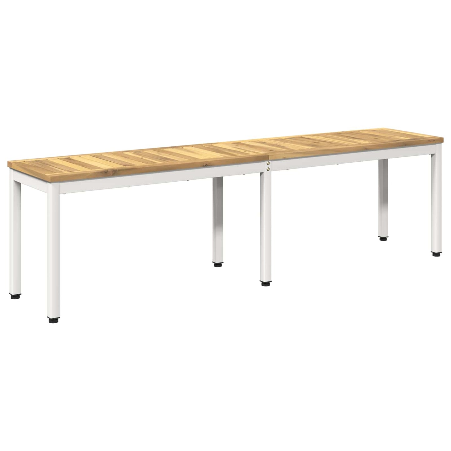 Garden Bench 161 x 35 x 45 cm Solid Acacia Wood White