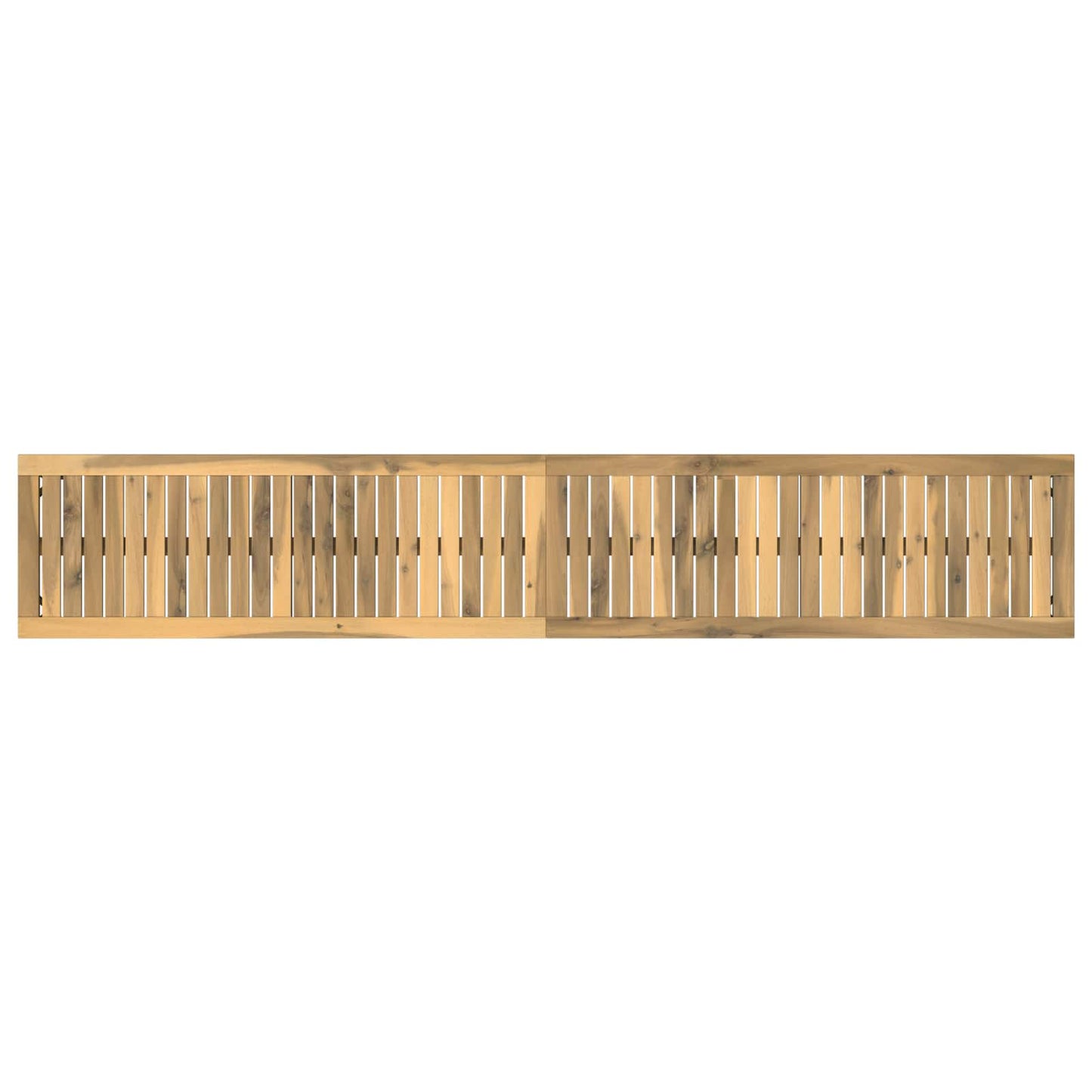 Garden Bench 201 x 35 x 45 cm Solid Acacia Wood White and Black