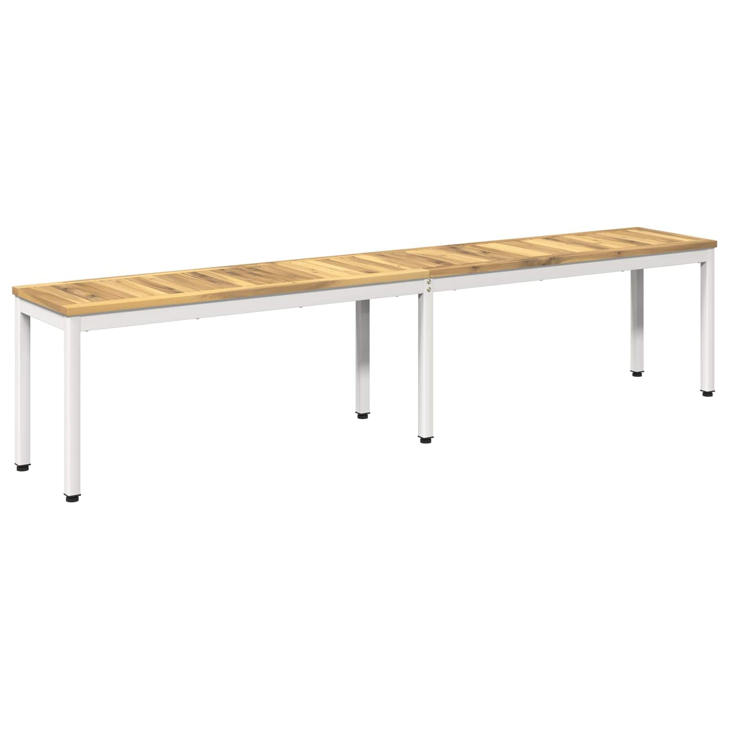 Garden Bench 201 x 35 x 45 cm Solid Acacia Wood White