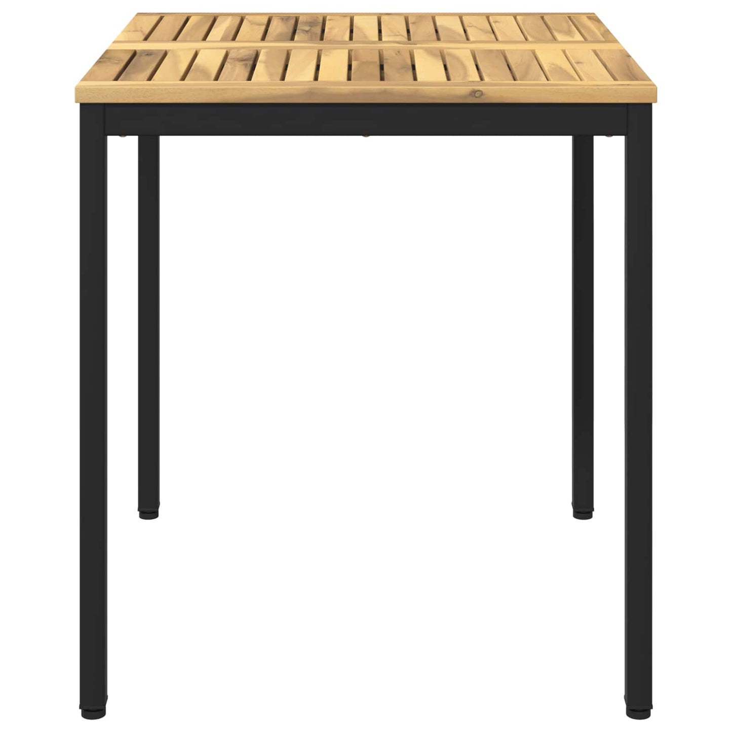 Garden Dinner Table White and Black 70 x 68.5 x 75 cm