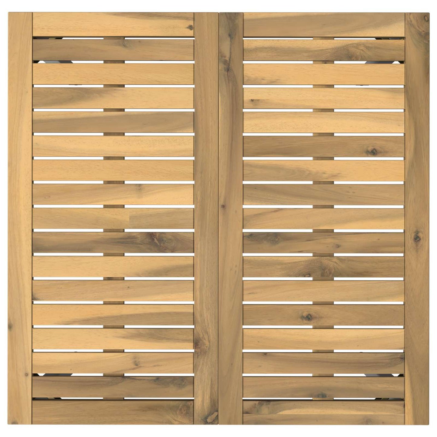 Garden Dinner Table White 70 x 68.5 x 75 cm Solid Acacia Wood