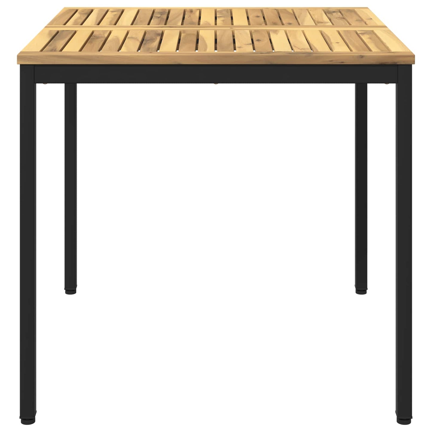 Garden Dinner Table White and Black 80 x 80.5 x 75 cm