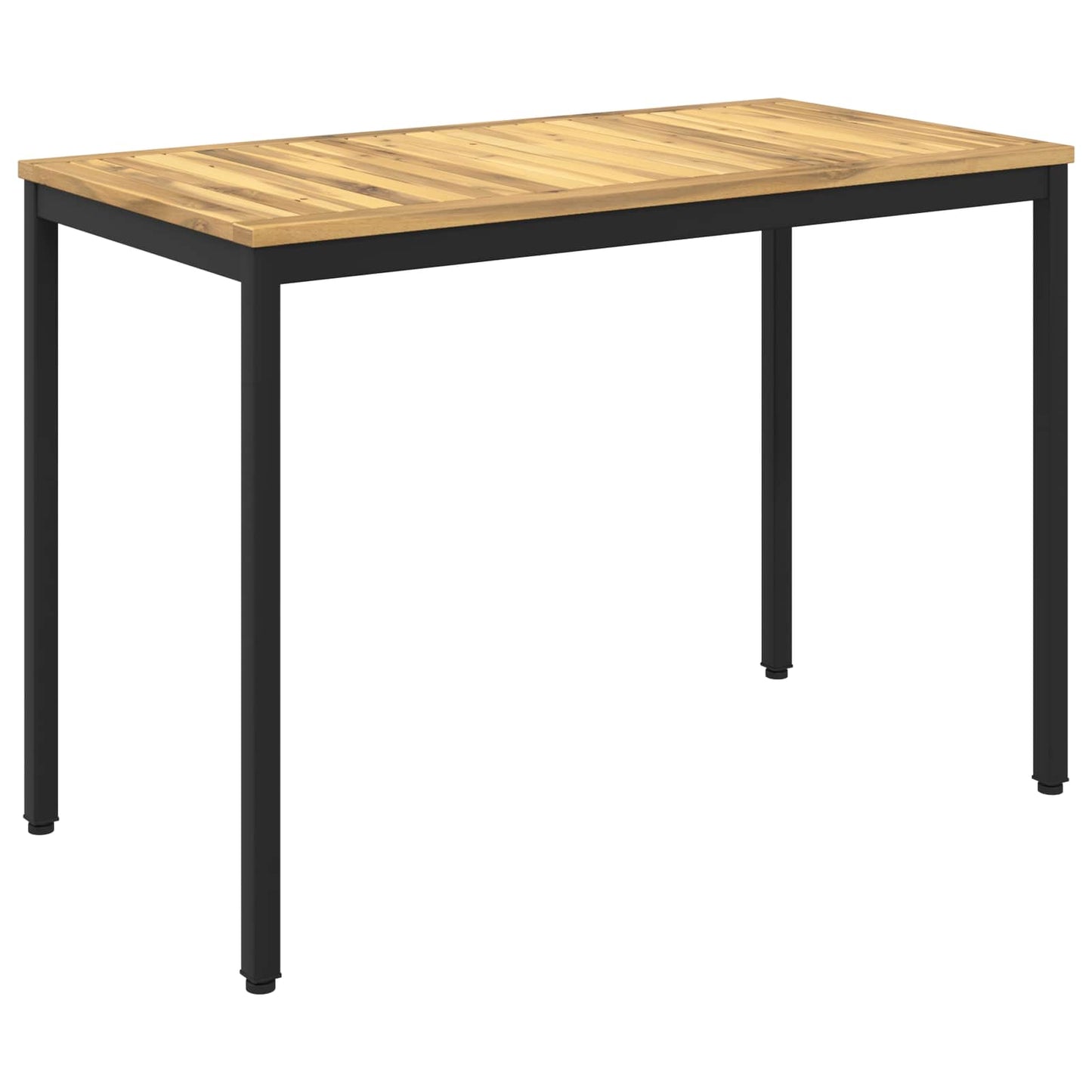 Garden Dinner Table White and Black 108.5 x 55 x 75 cm