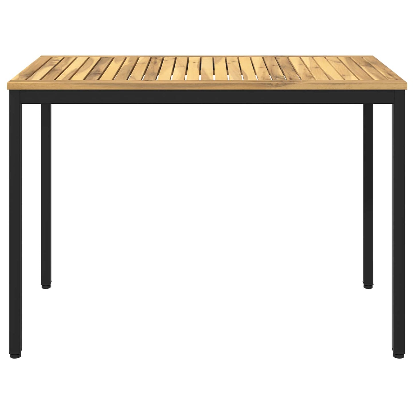 Garden Dinner Table White and Black 108.5 x 55 x 75 cm