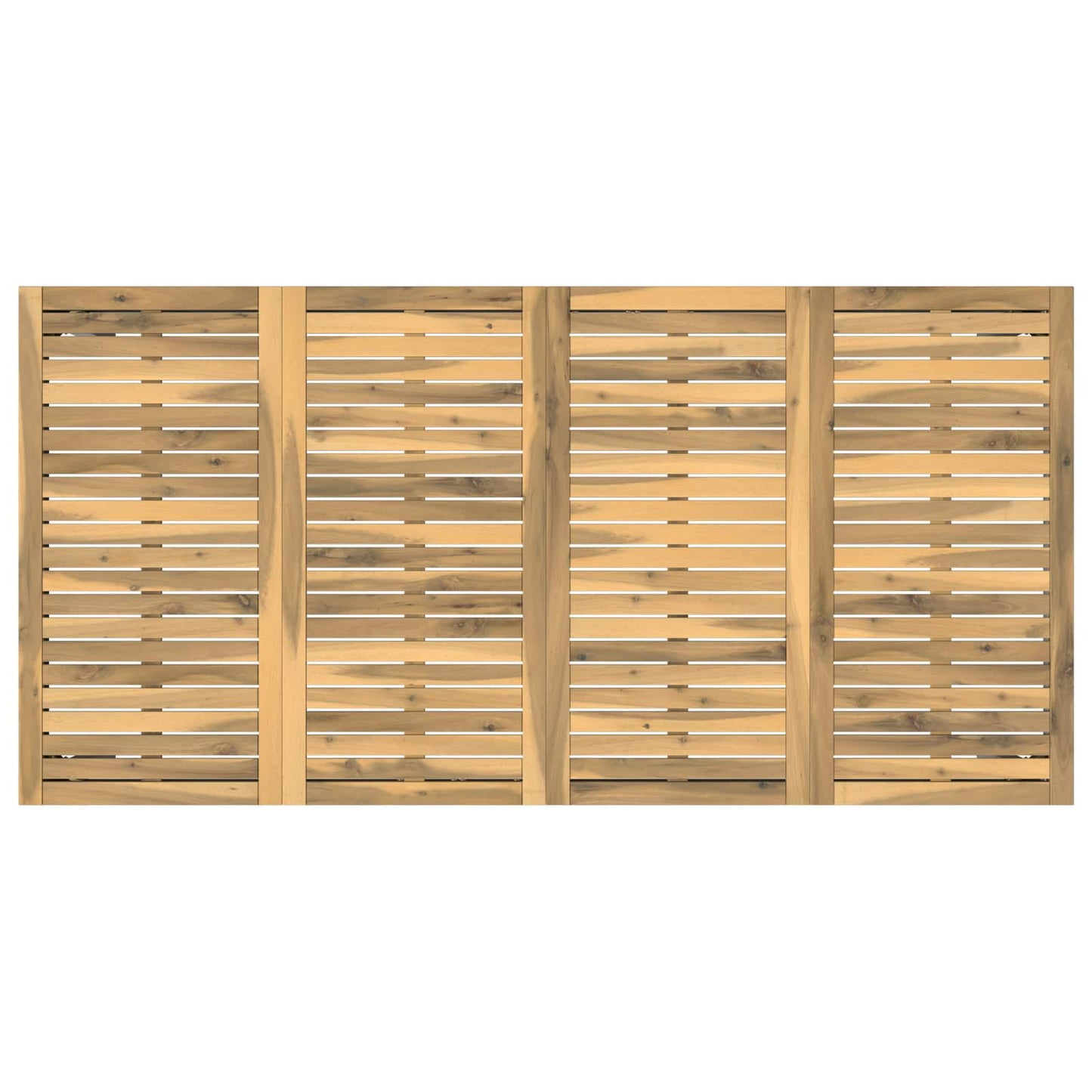 Garden Dinner Table White 147 x 88.5 x 75 cm Solid Acacia Wood
