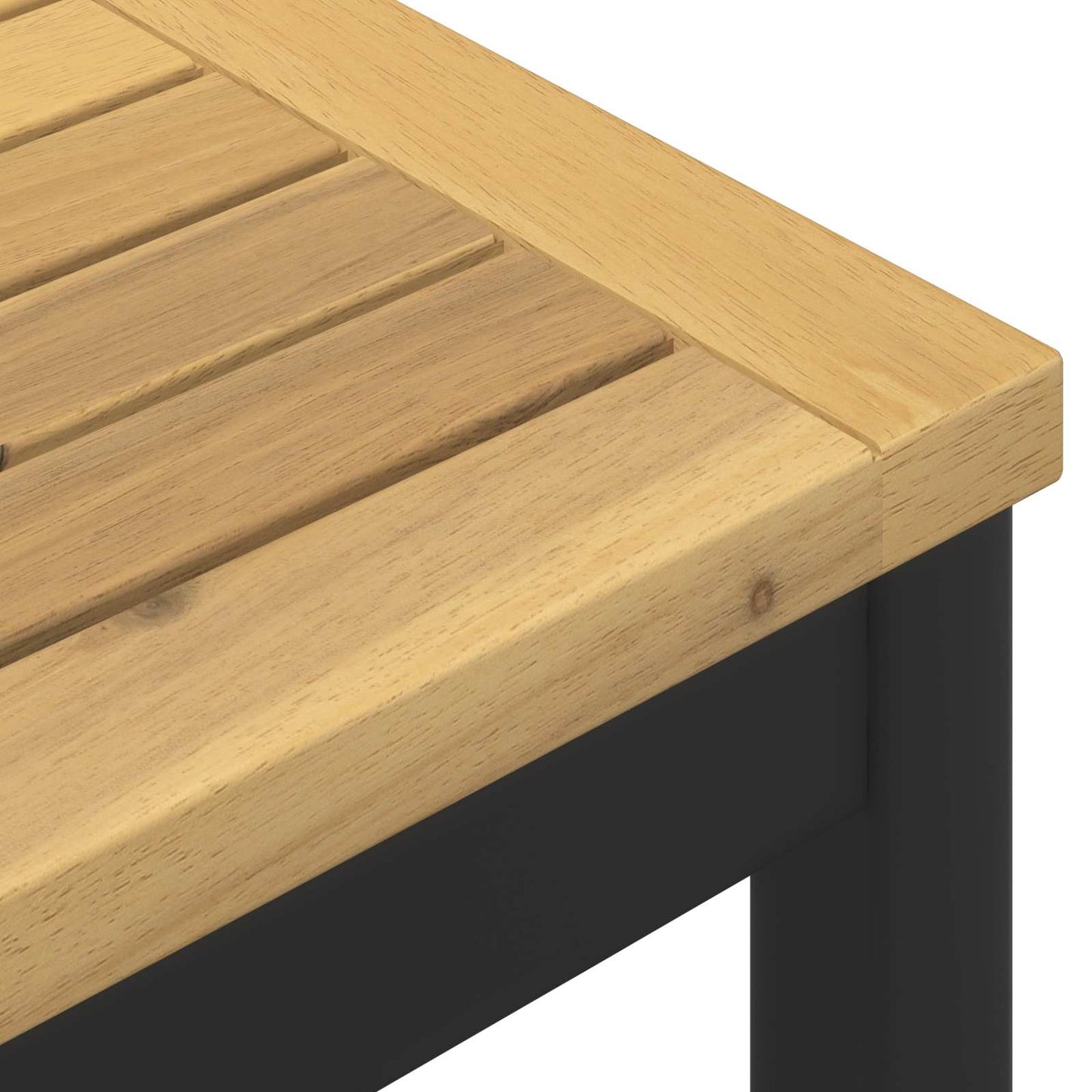 Garden Bar Table White and Black 60 x 60.5 x 105 cm