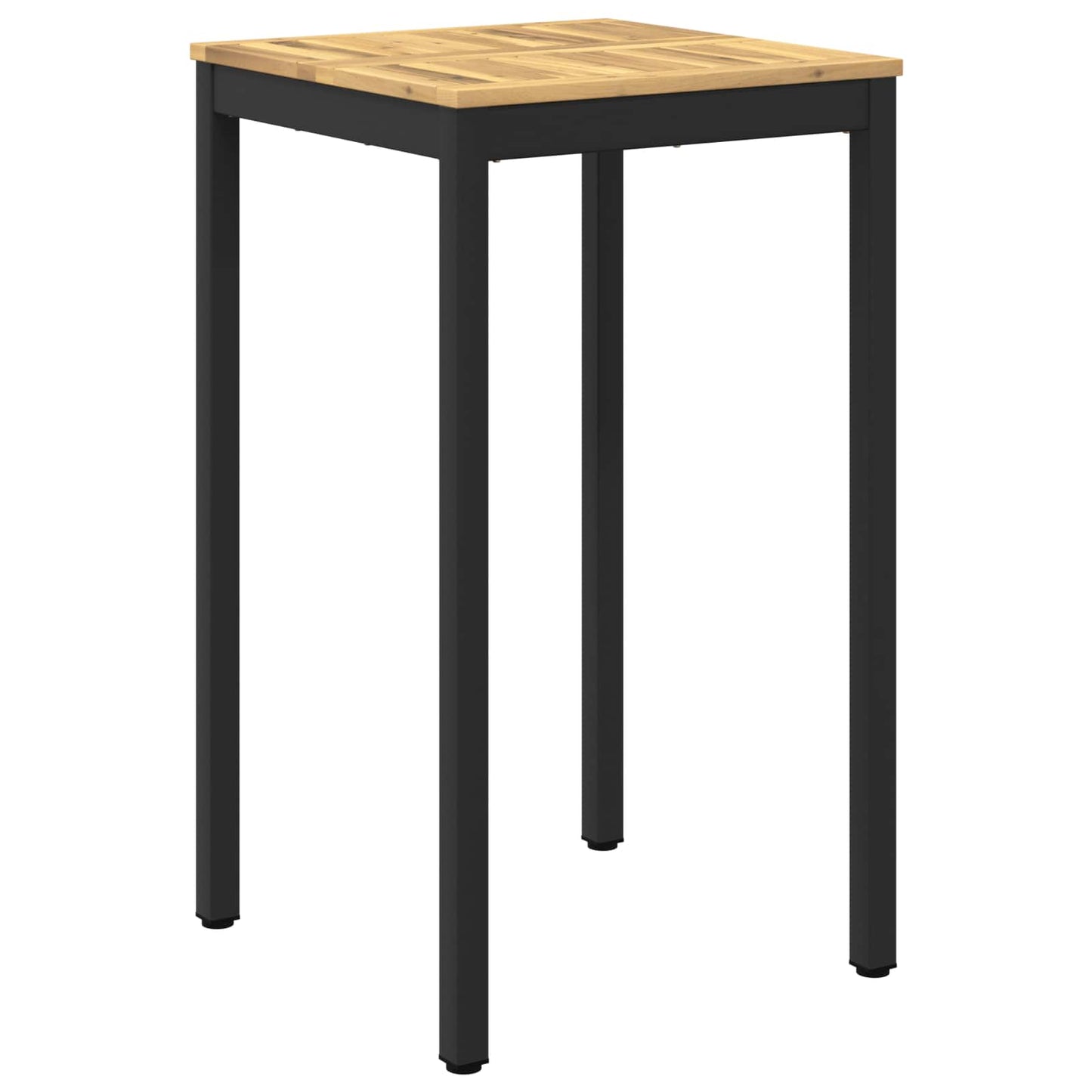 Garden Bar Table White and Black 60 x 60.5 x 105 cm