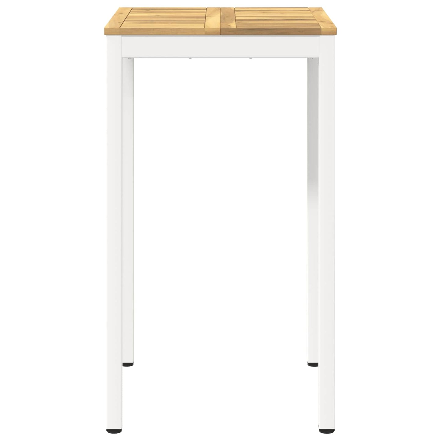 Garden Bar Table White 60 x 60.5 x 105 cm Solid Acacia Wood