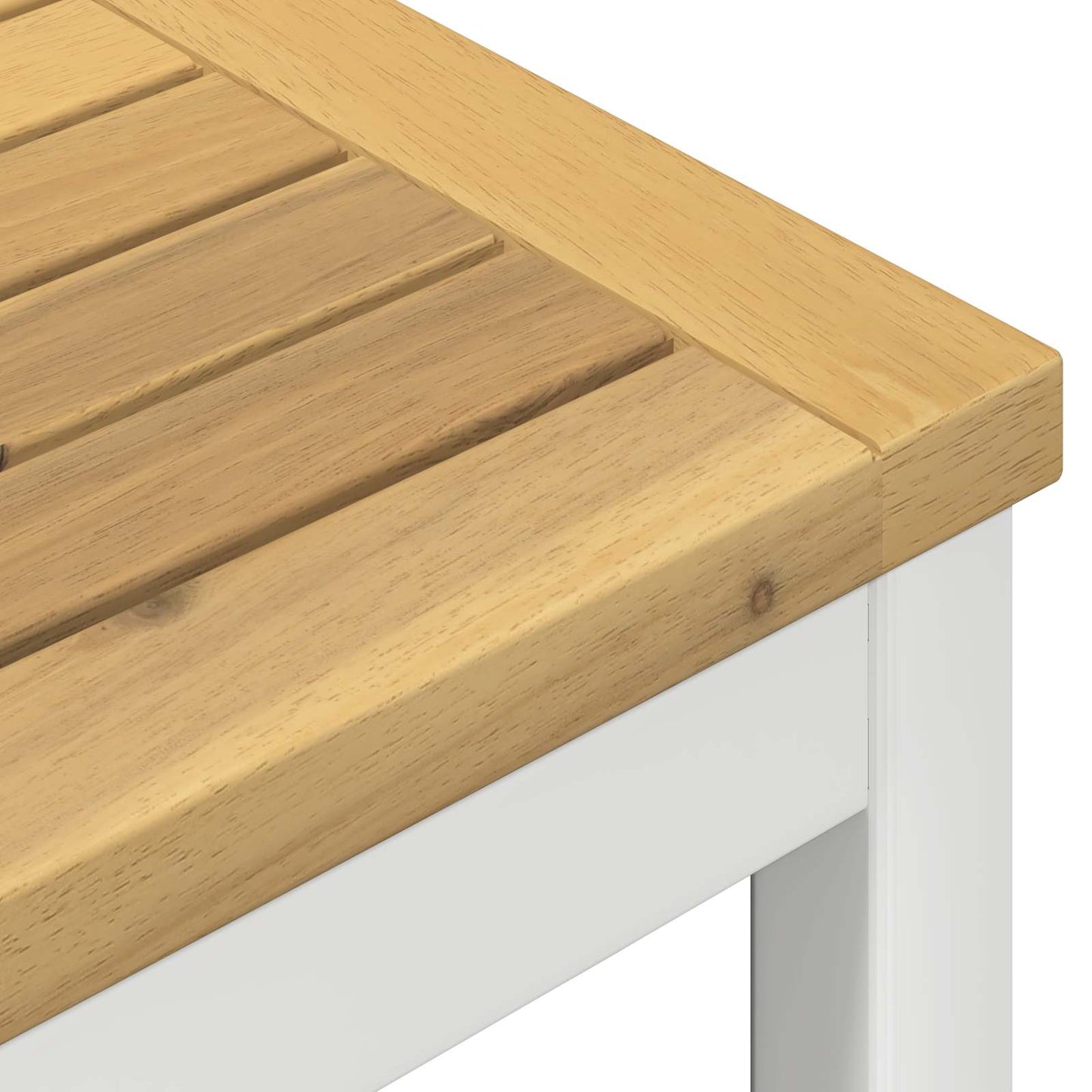 Garden Bar Table White 80 x 80.5 x 105 cm Solid Acacia Wood