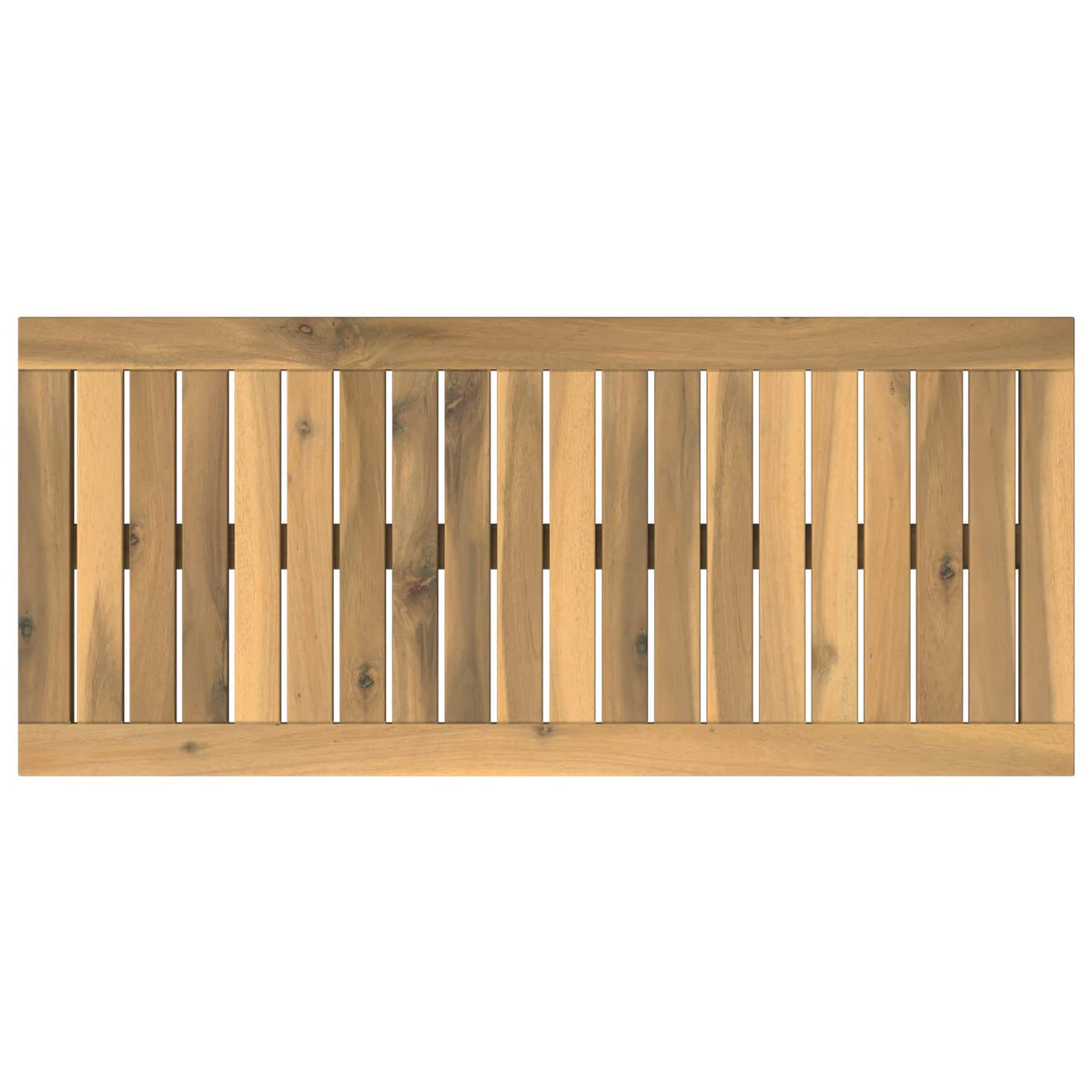 Table Top 80.5 x 35 x 2 cm Rectangular Solid Acacia Wood White