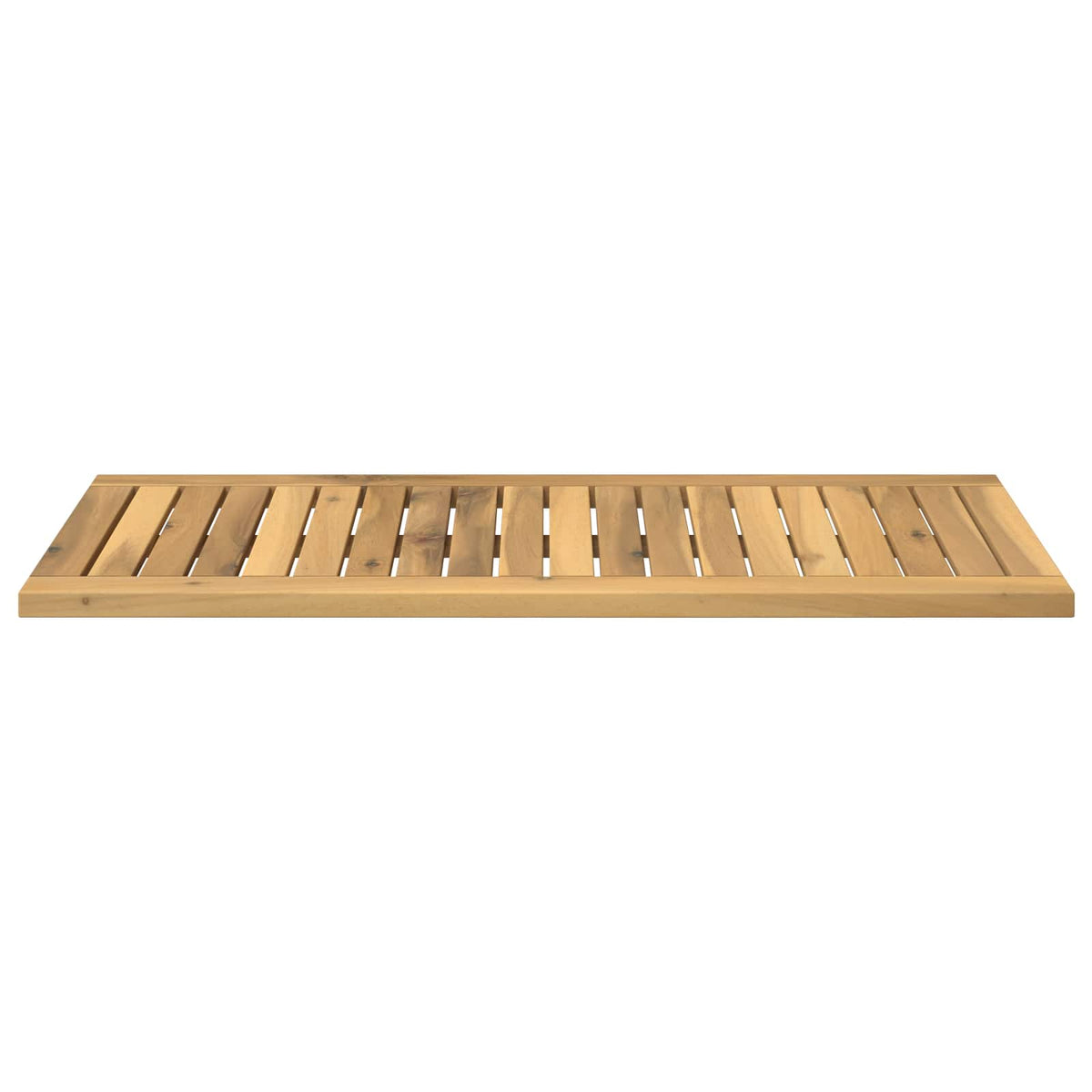Table Top 80.5 x 35 x 2 cm Rectangular Solid Acacia Wood White