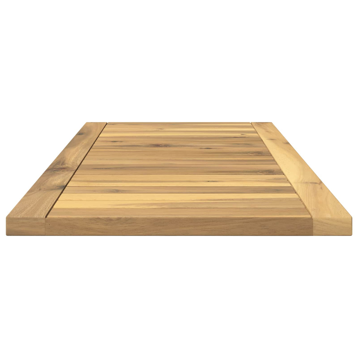 Table Top 80.5 x 35 x 2 cm Rectangular Solid Acacia Wood White