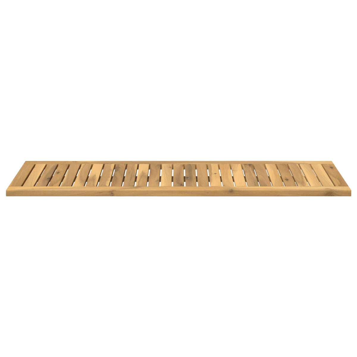 Table Top 108.5 x 35 x 2 cm Rectangular Solid Acacia Wood White