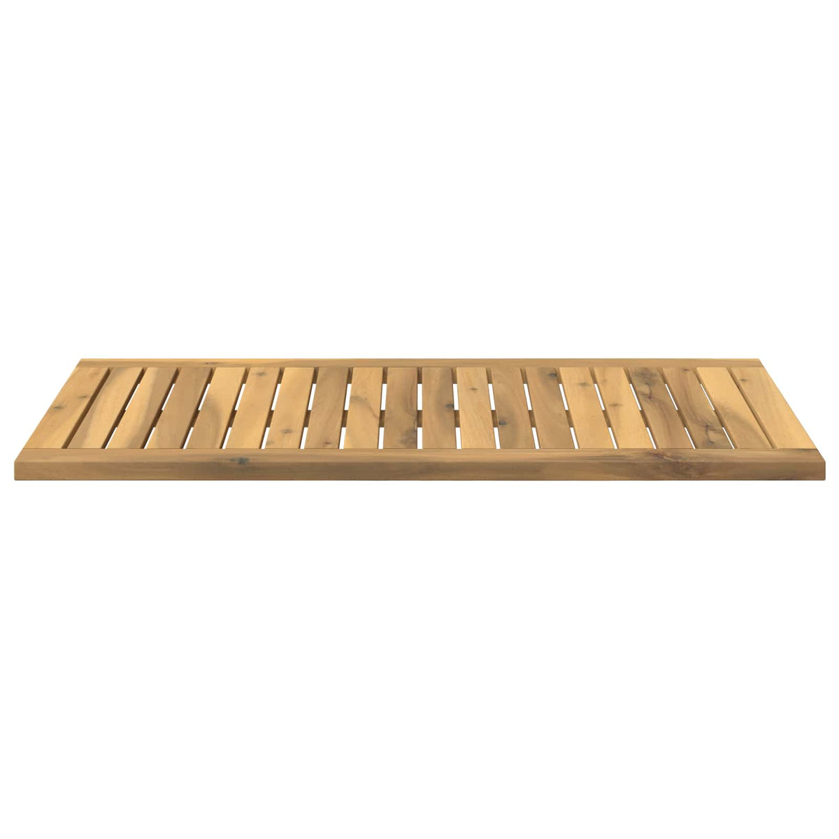 Table Top 80.5 x 40 x 2 cm Rectangular Solid Acacia Wood White