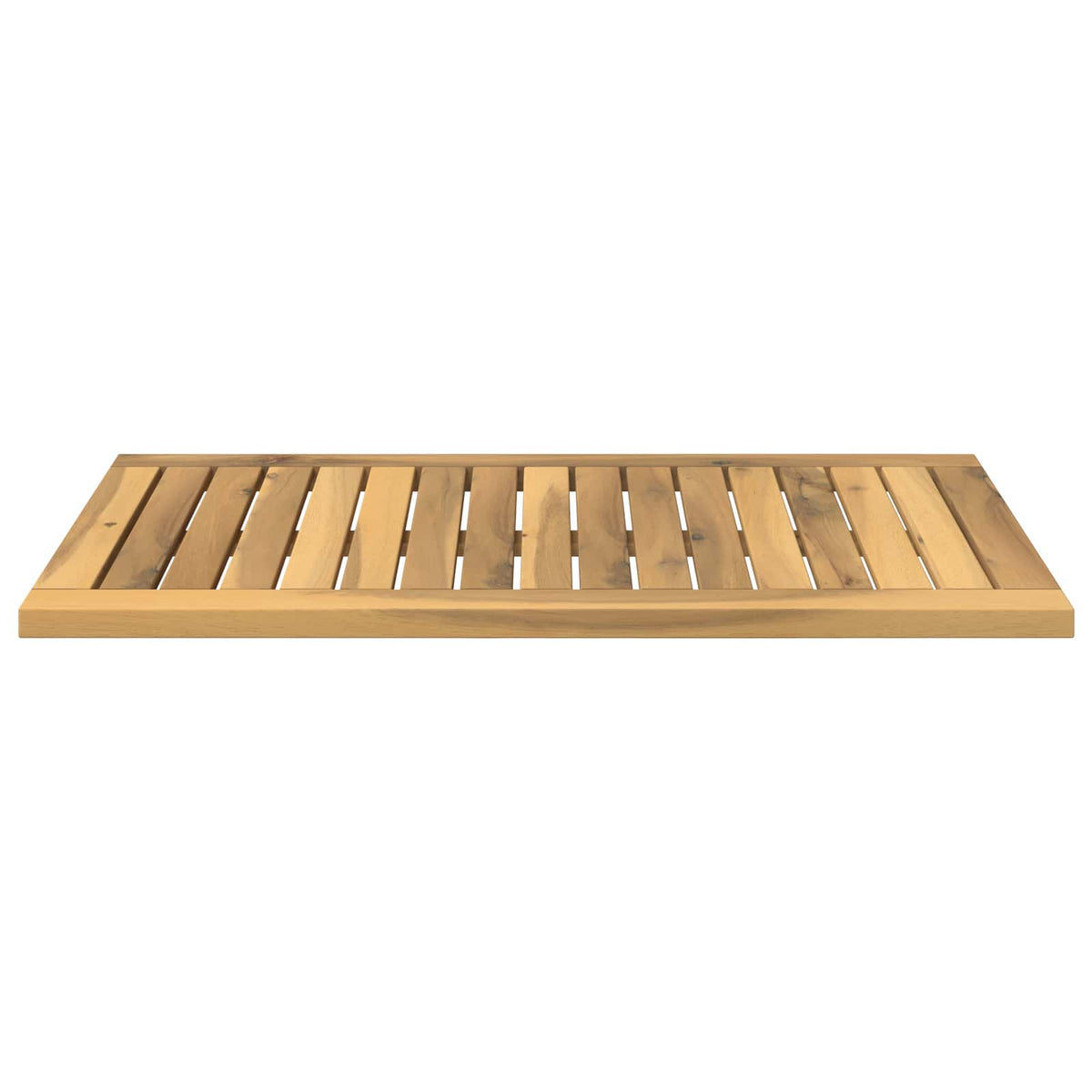 Table Top 68.5 x 40 x 2 cm Rectangular Solid Acacia Wood White