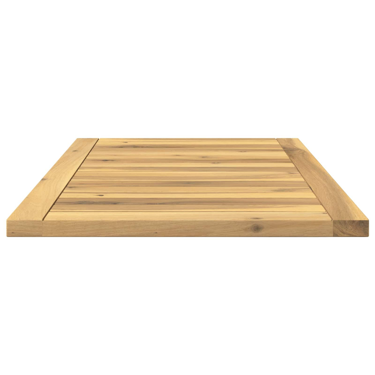 Table Top 68.5 x 40 x 2 cm Rectangular Solid Acacia Wood White