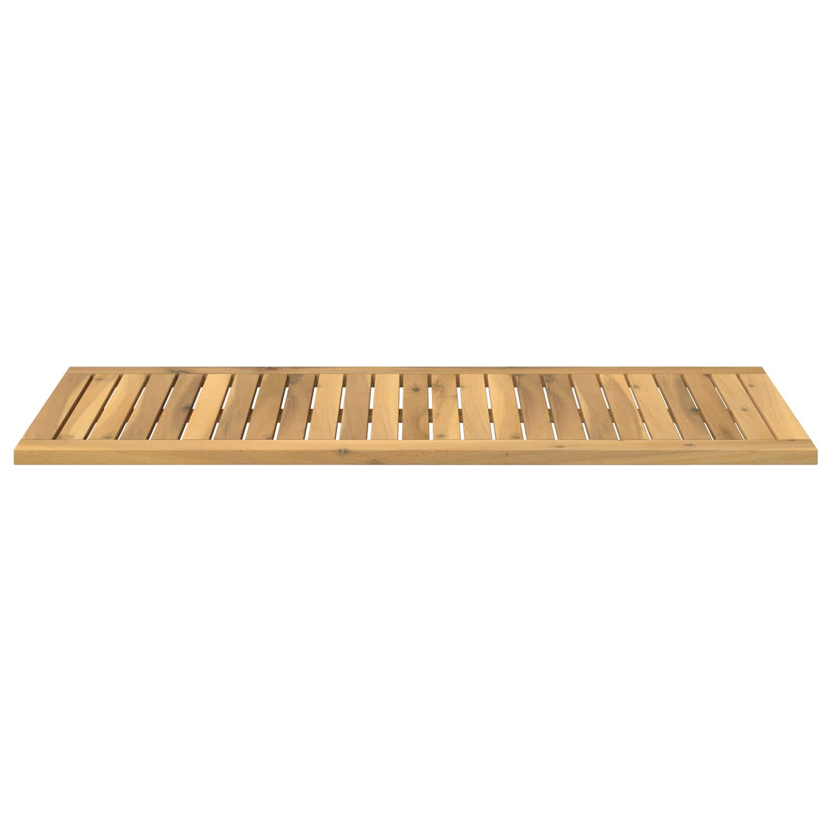 Table Top 100.5 x 40 x 2 cm Rectangular Solid Acacia Wood White
