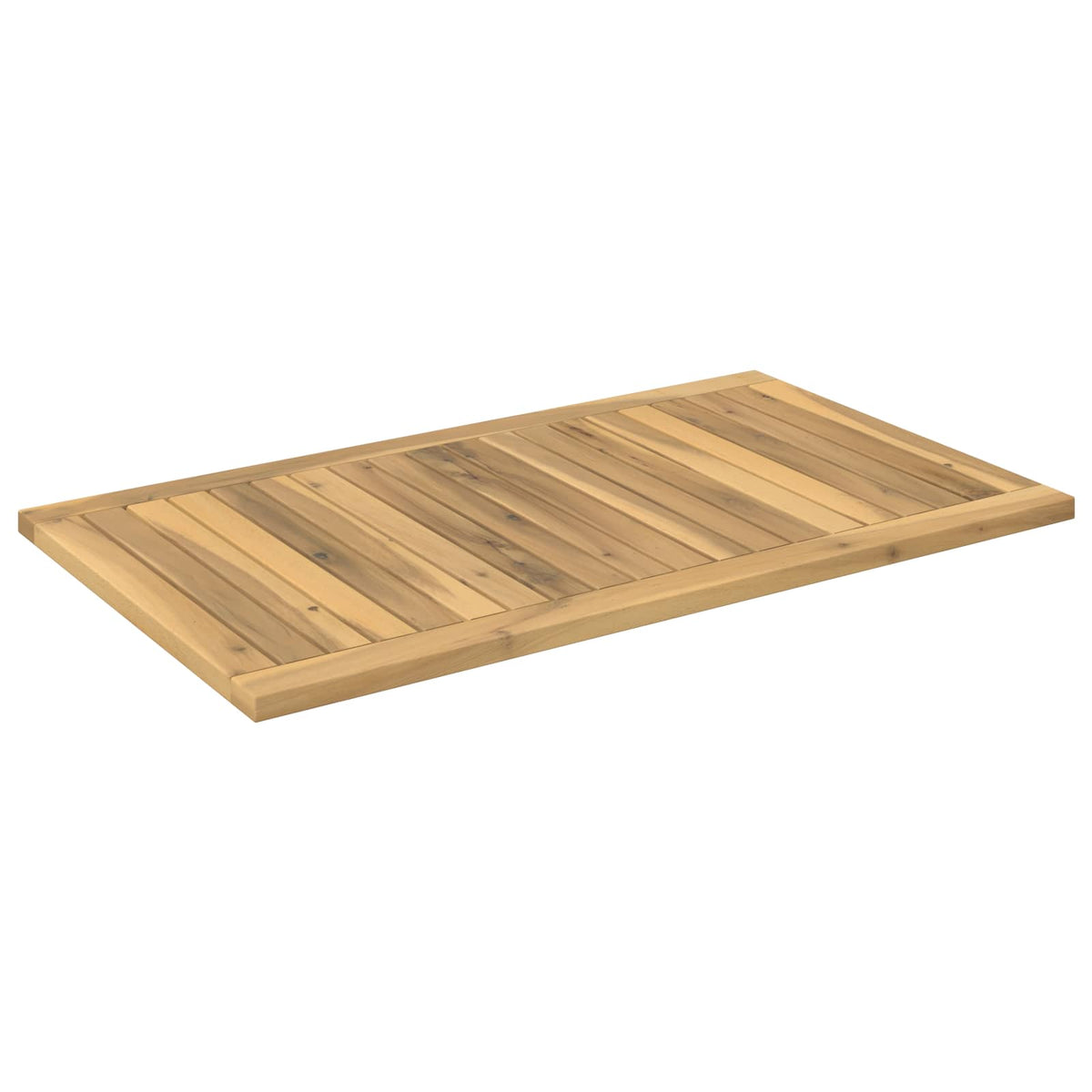 Table Top 80.5 x 47 x 2 cm Rectangular Solid Acacia Wood White