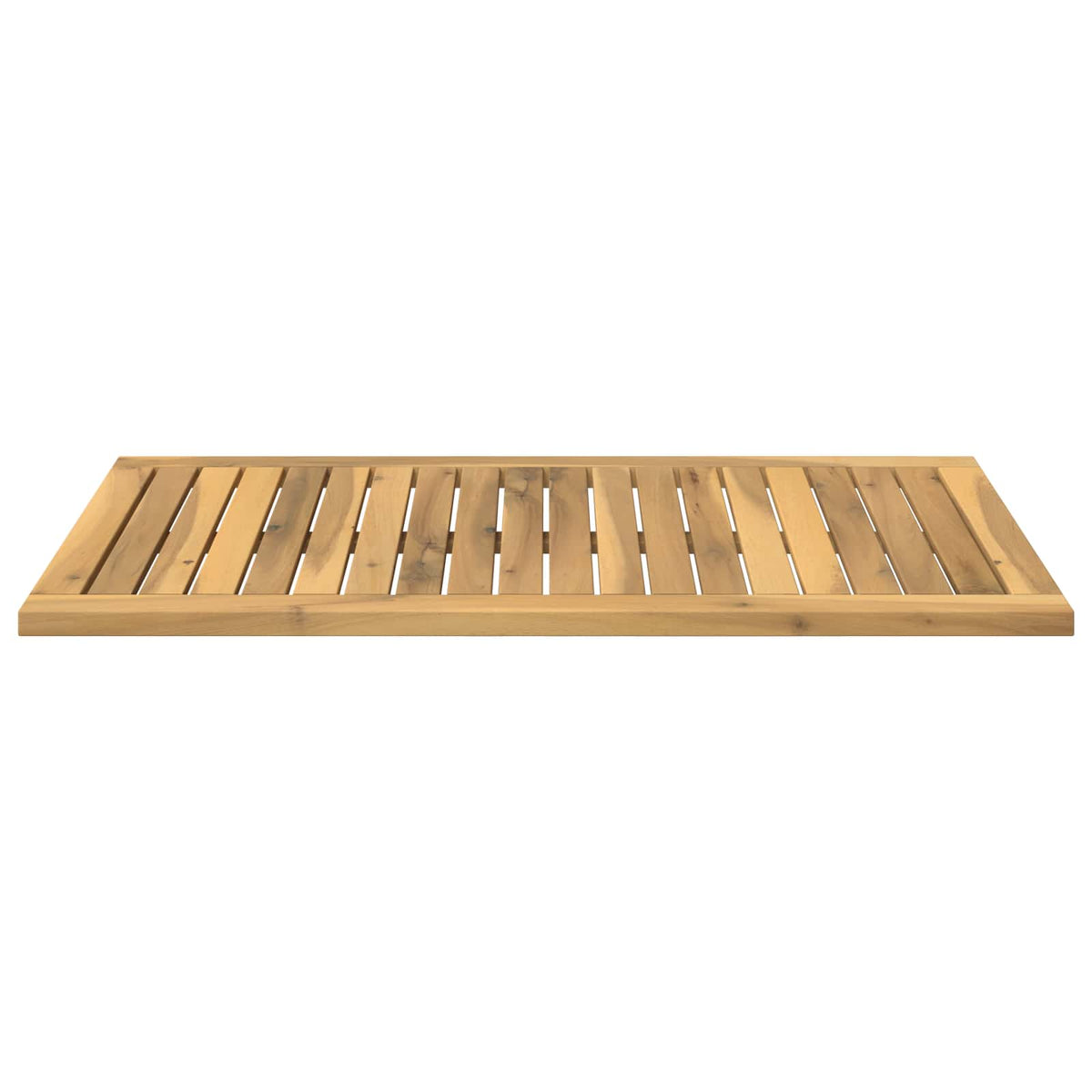 Table Top 80.5 x 47 x 2 cm Rectangular Solid Acacia Wood White