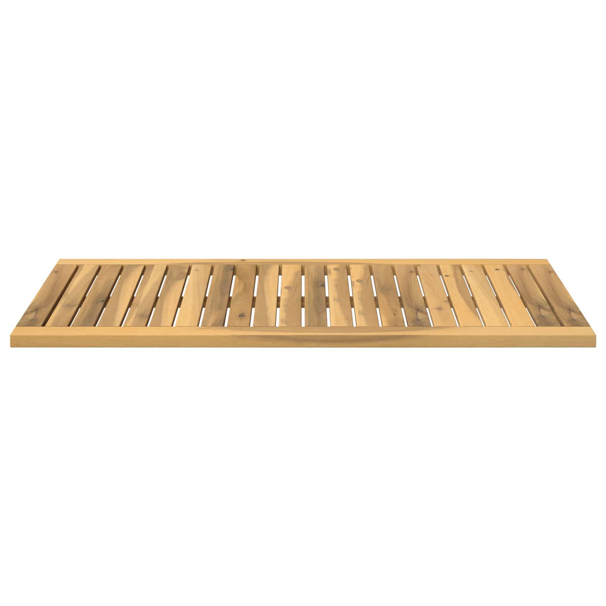 Table Top 88.5 x 45 x 2 cm Rectangular Solid Acacia Wood White
