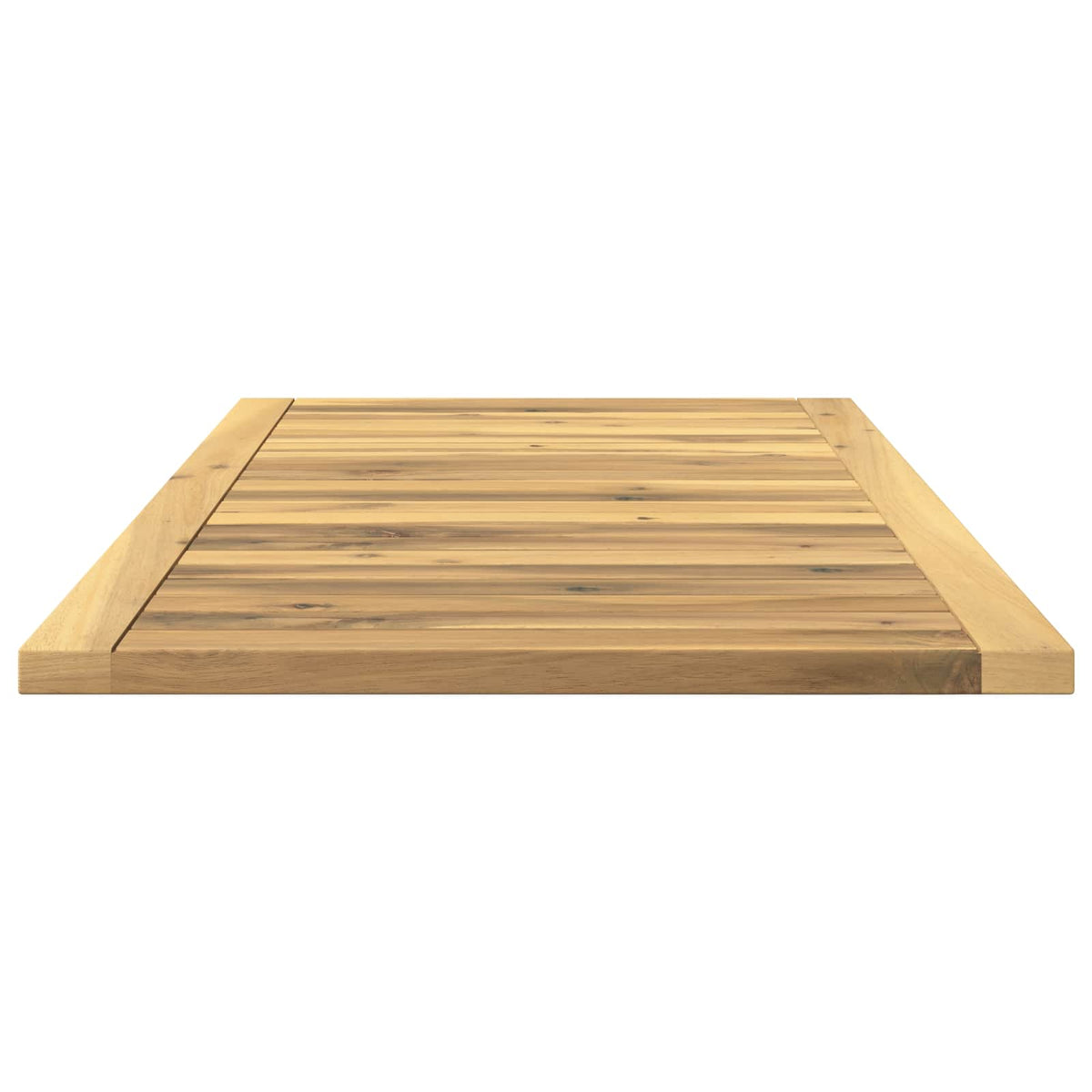 Table Top 88.5 x 45 x 2 cm Rectangular Solid Acacia Wood White