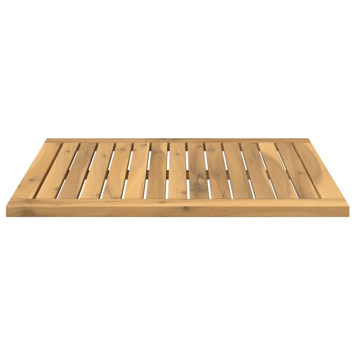 Table Top 60.5 x 49 x 2 cm Rectangular Solid Acacia Wood White