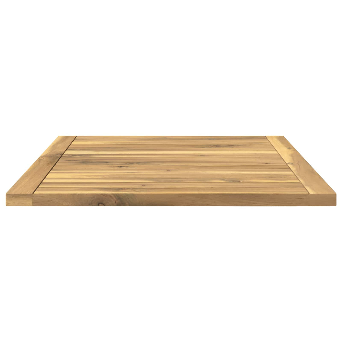 Table Top 60.5 x 49 x 2 cm Rectangular Solid Acacia Wood White