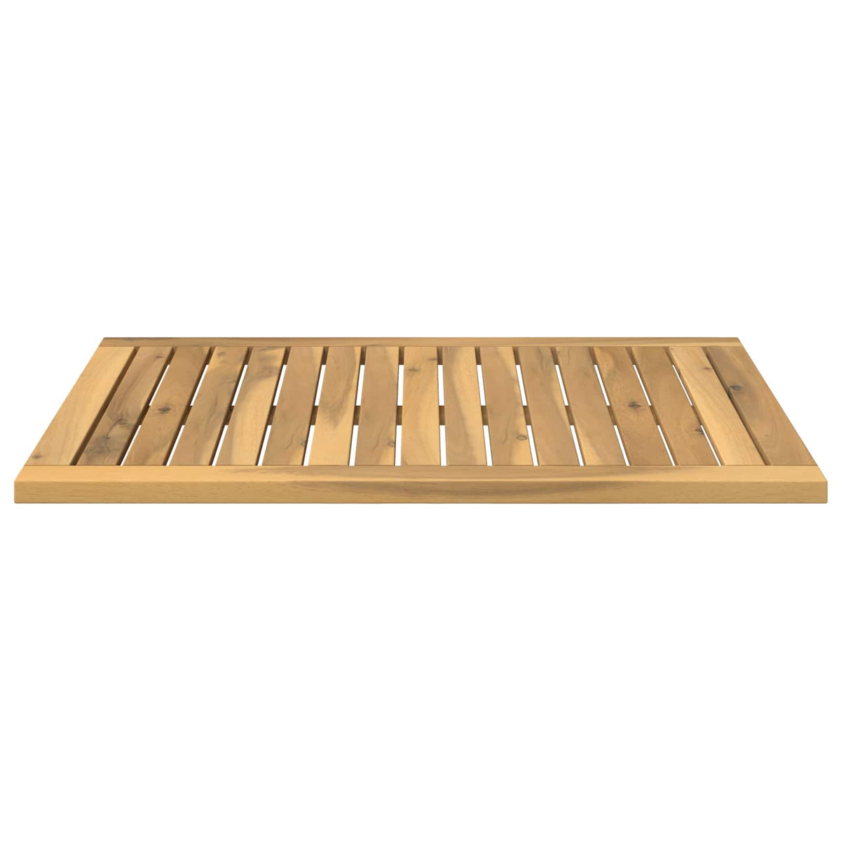 Table Top 68.5 x 49 x 2 cm Rectangular Solid Acacia Wood White