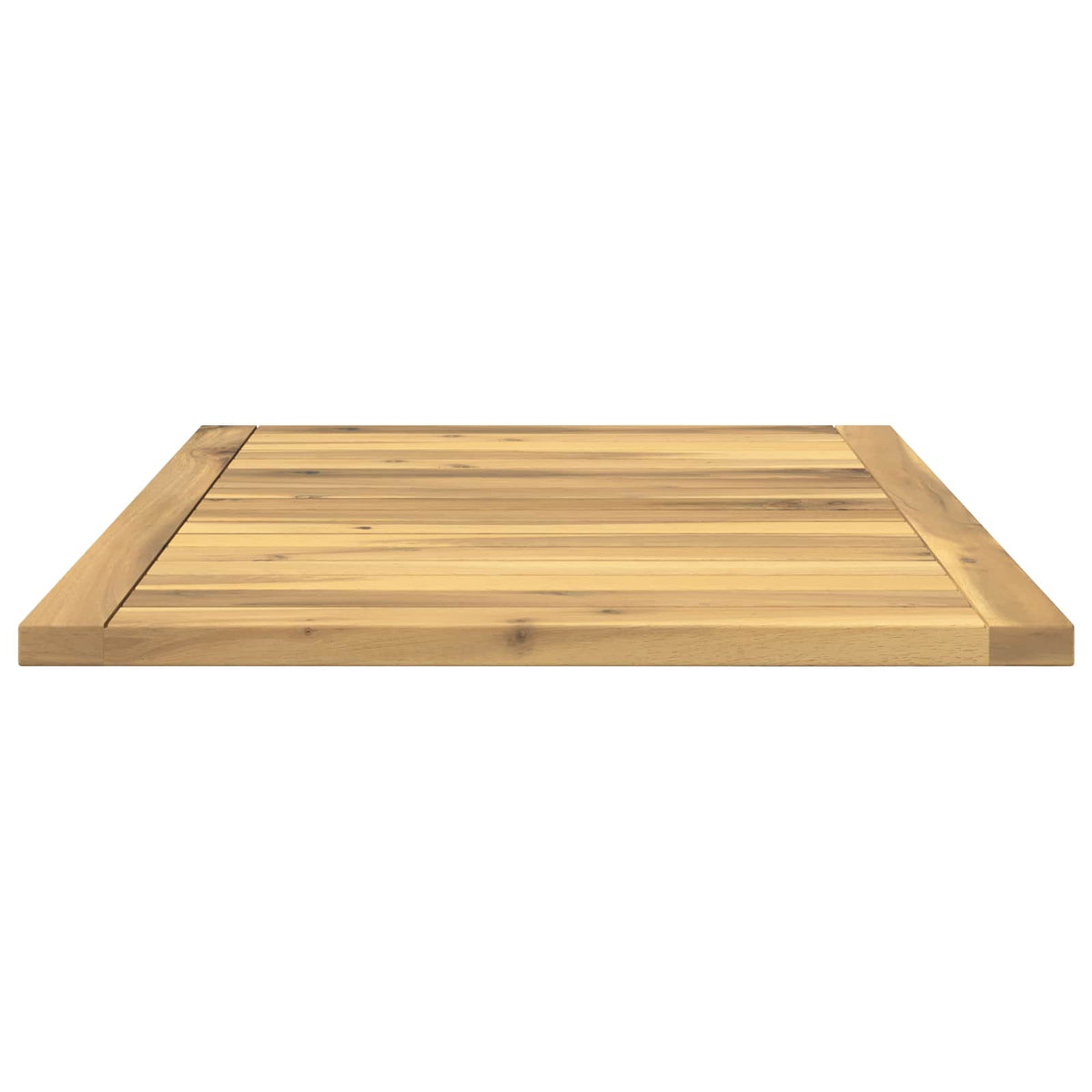 Table Top 68.5 x 49 x 2 cm Rectangular Solid Acacia Wood White