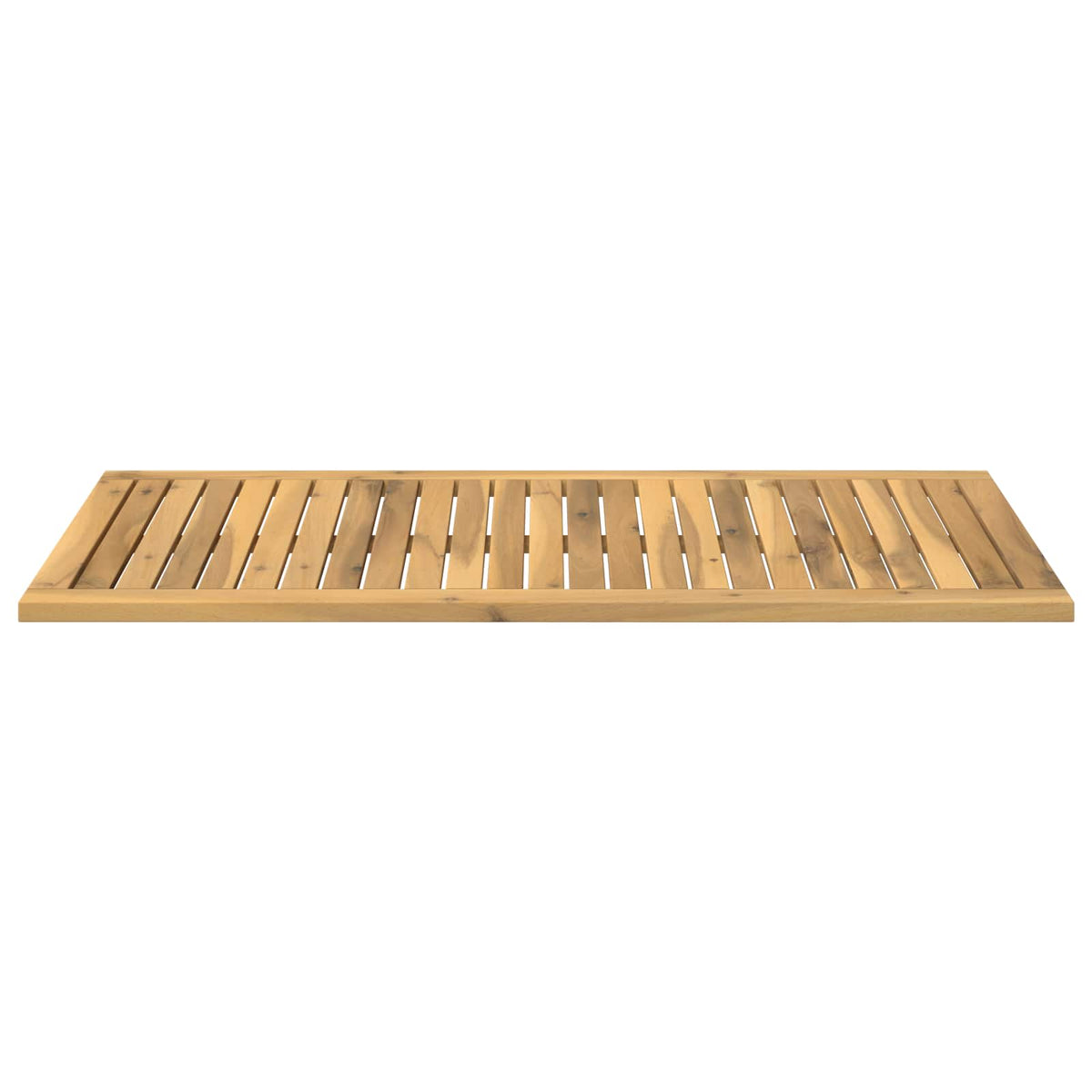 Table Top 100.5 x 49 x 2 cm Rectangular Solid Acacia Wood White