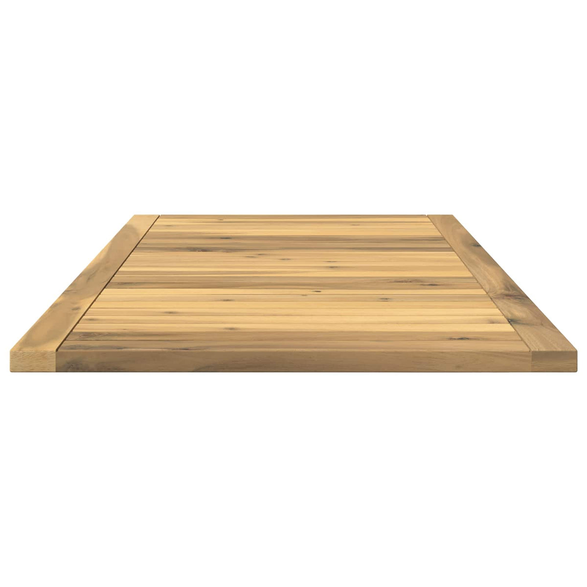 Table Top 100.5 x 49 x 2 cm Rectangular Solid Acacia Wood White