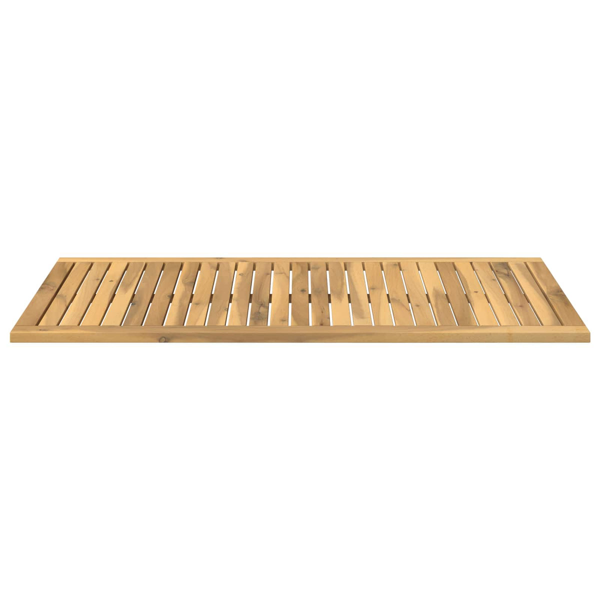 Table Top 108.5 x 55 x 2 cm Rectangular Solid Acacia Wood White