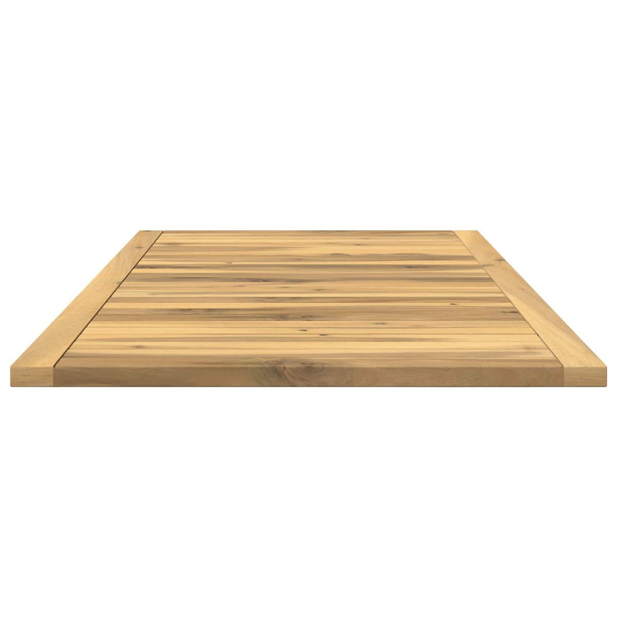 Table Top 108.5 x 55 x 2 cm Rectangular Solid Acacia Wood White