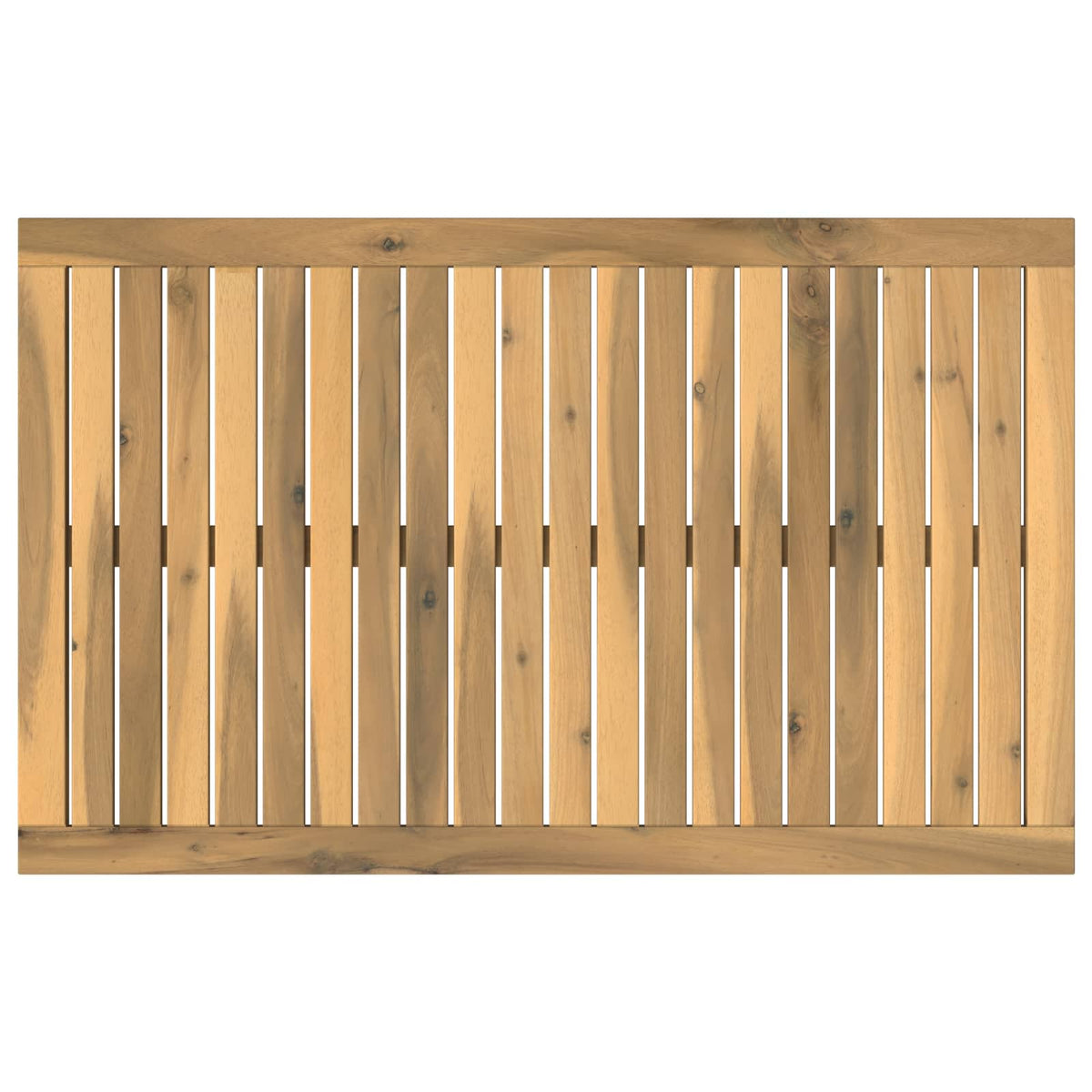 Table Top 88.5 x 55 x 2 cm Rectangular Solid Acacia Wood White
