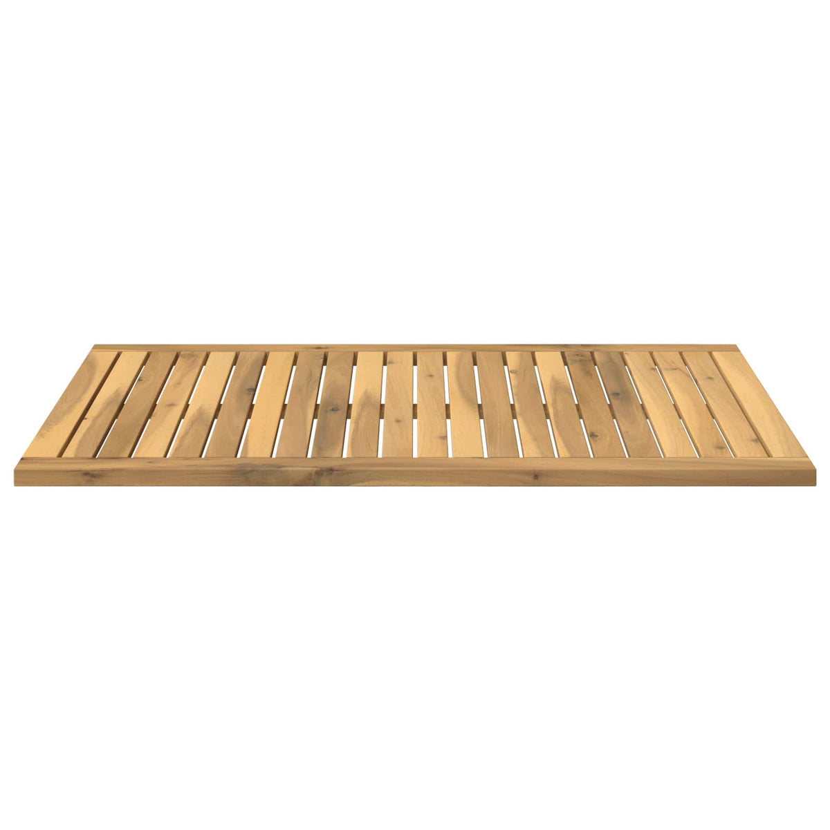 Table Top 88.5 x 55 x 2 cm Rectangular Solid Acacia Wood White