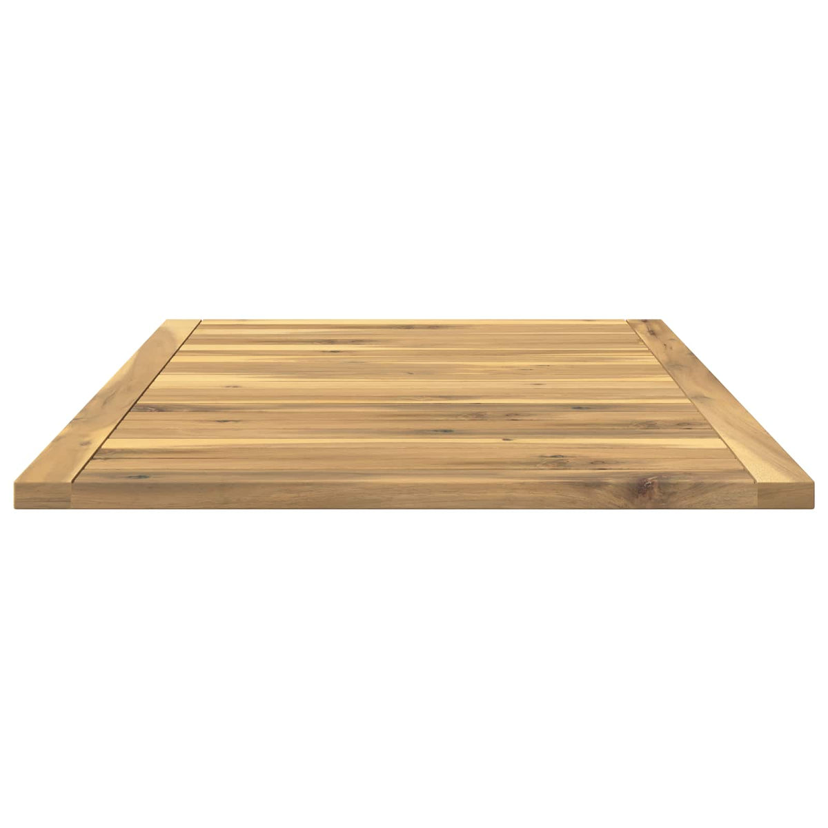 Table Top 88.5 x 55 x 2 cm Rectangular Solid Acacia Wood White