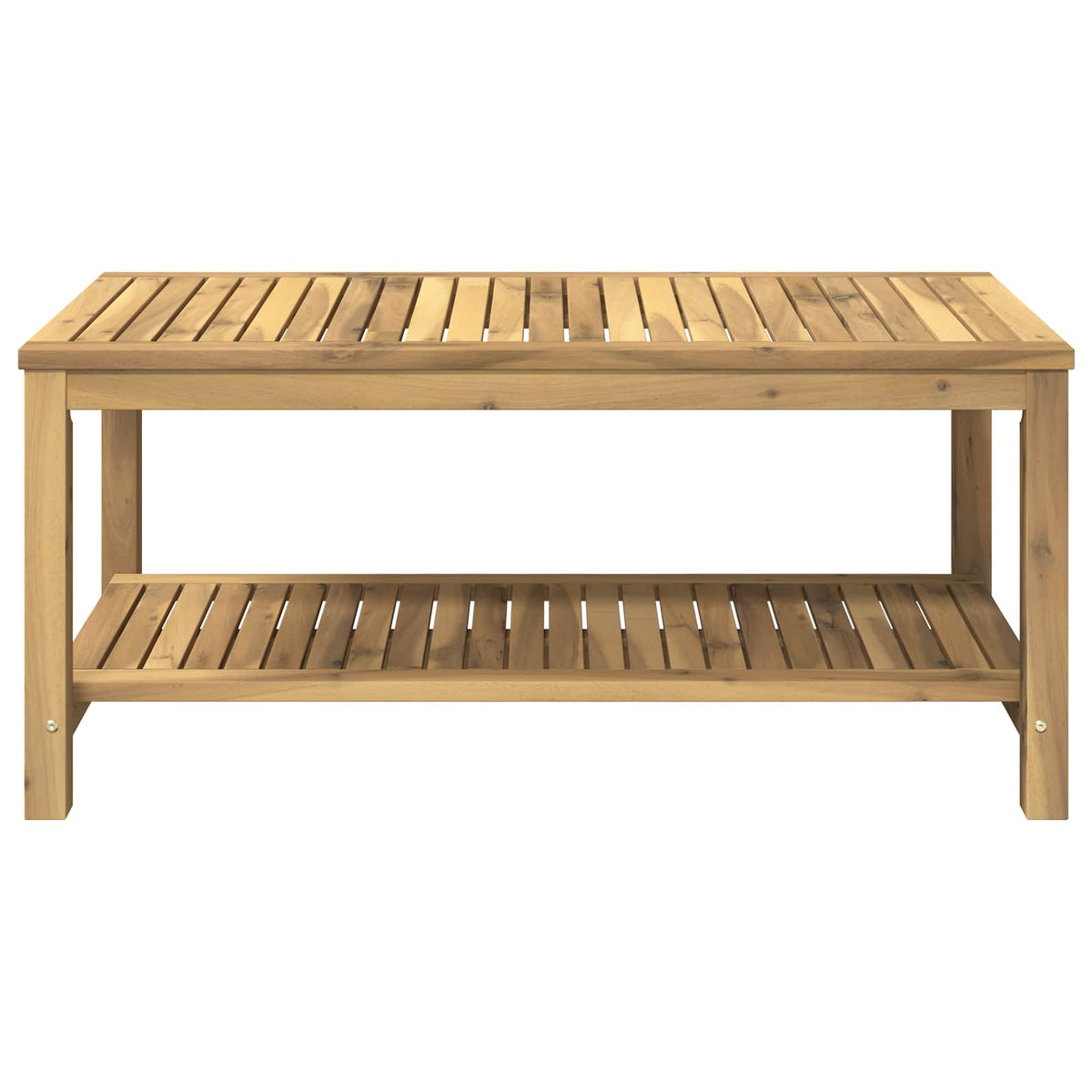 Coffee Table Whitewash 100.5 x 49 x 45 cm Solid Acacia Wood