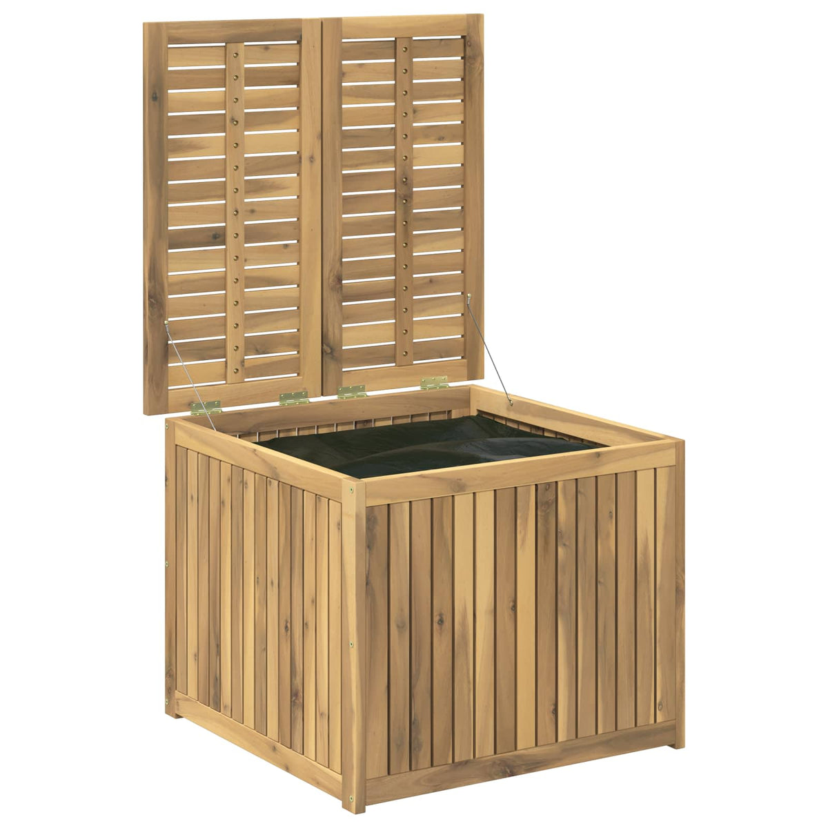Garden Storage Box Solid Acacia Wood 70.5 x 68.5 x 53.5 cm