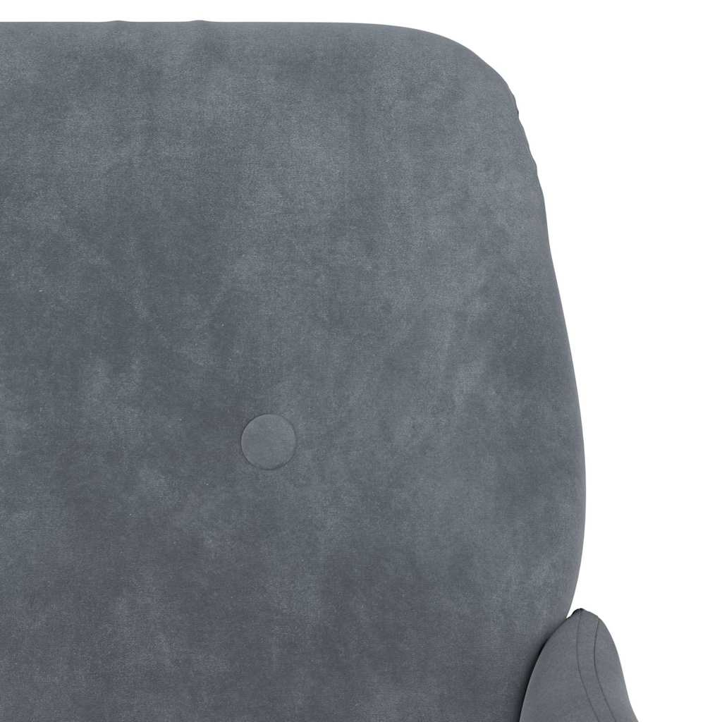 Armchair Dark Grey Velvet