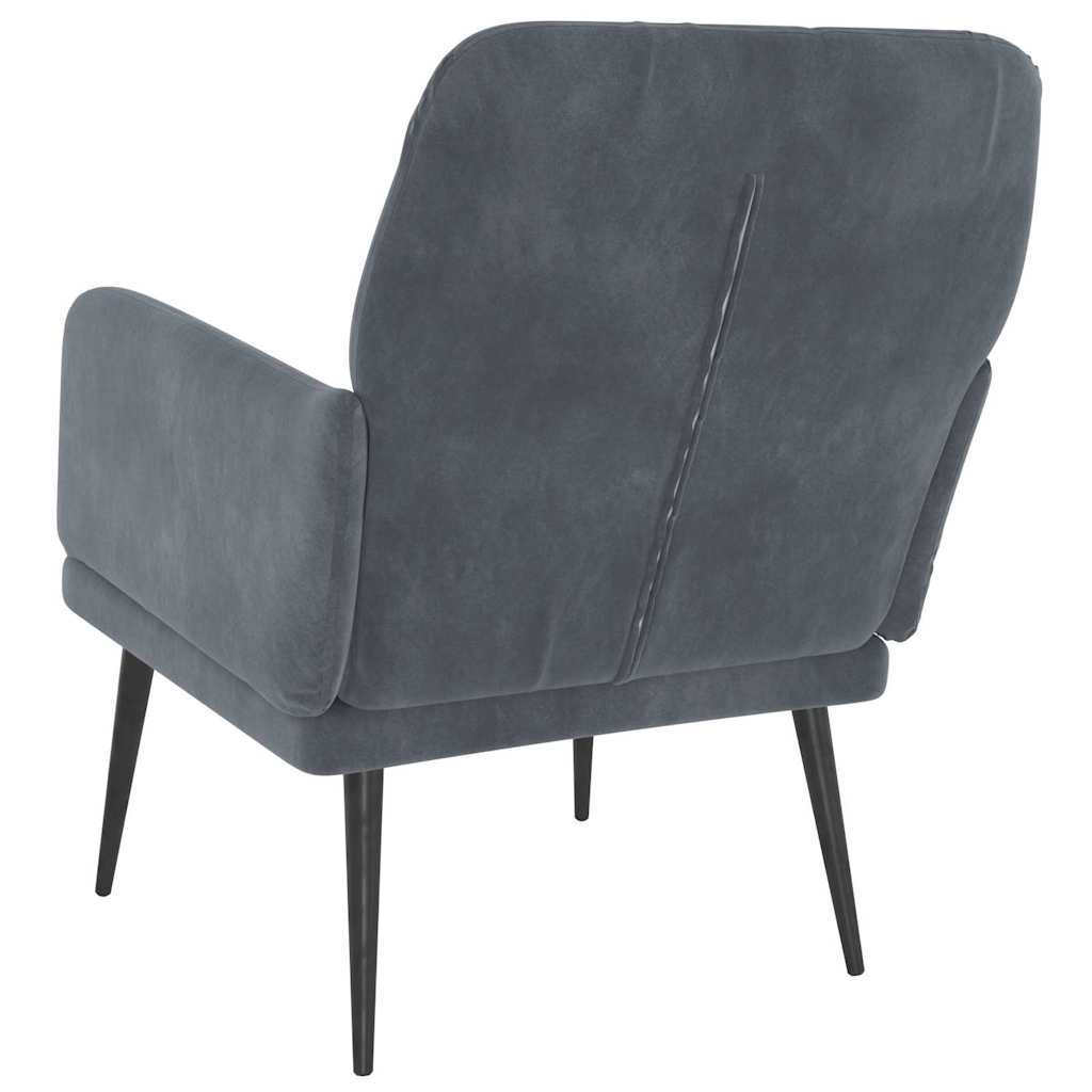 Armchair Dark Grey Velvet