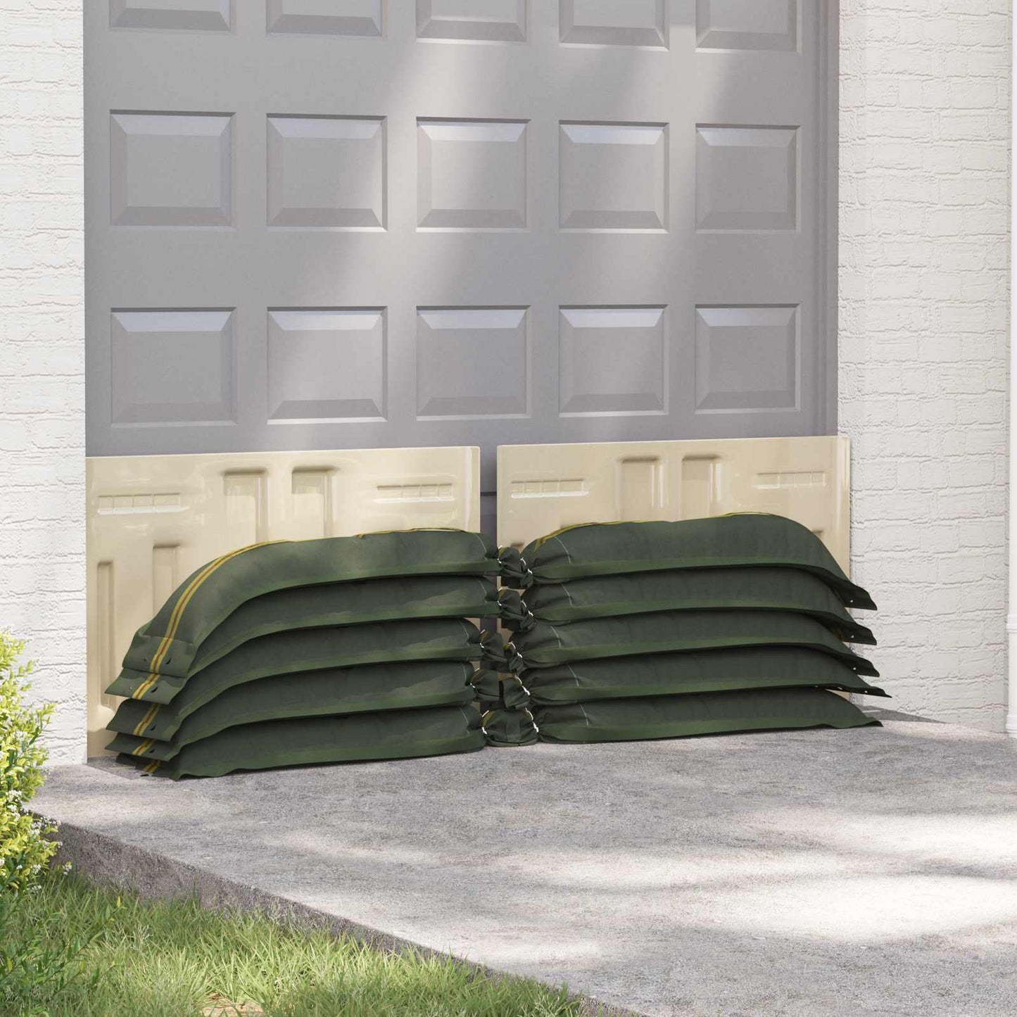 Sandbags 50 pcs Green 120 x 27 cm HDPE