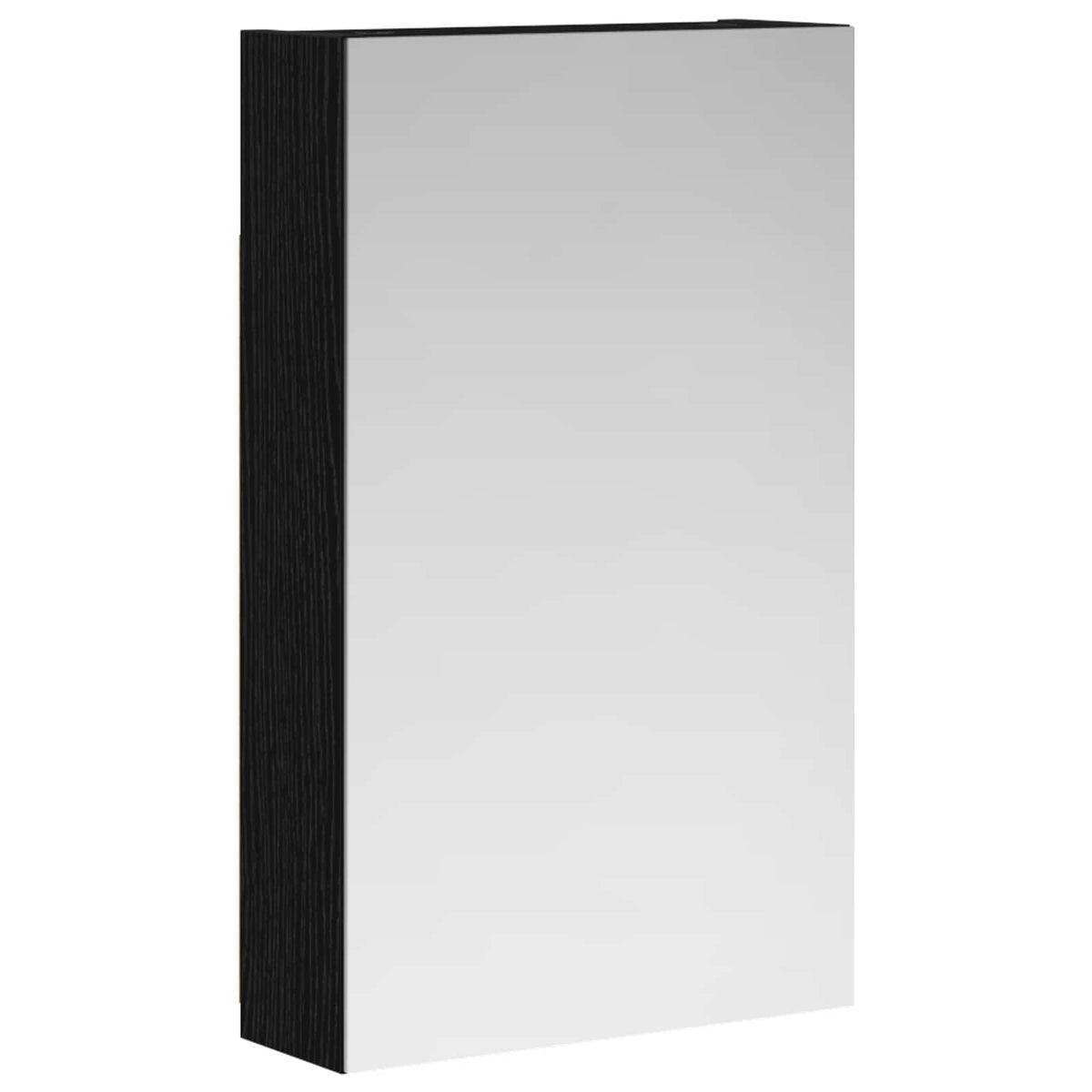 Bathroom Mirror Cabinet Black Oak 30 x 10.5 x 50 cm