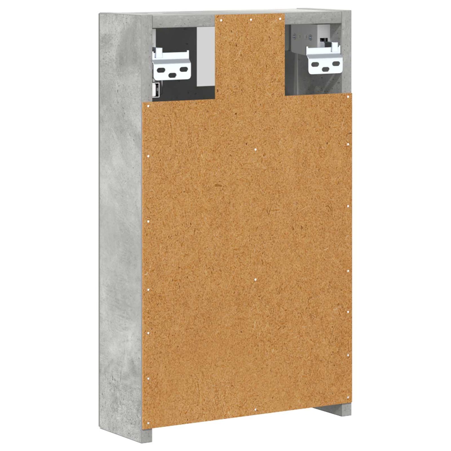 Bathroom Mirror Cabinet Concrete Grey 30 x 10.5 x 50 cm