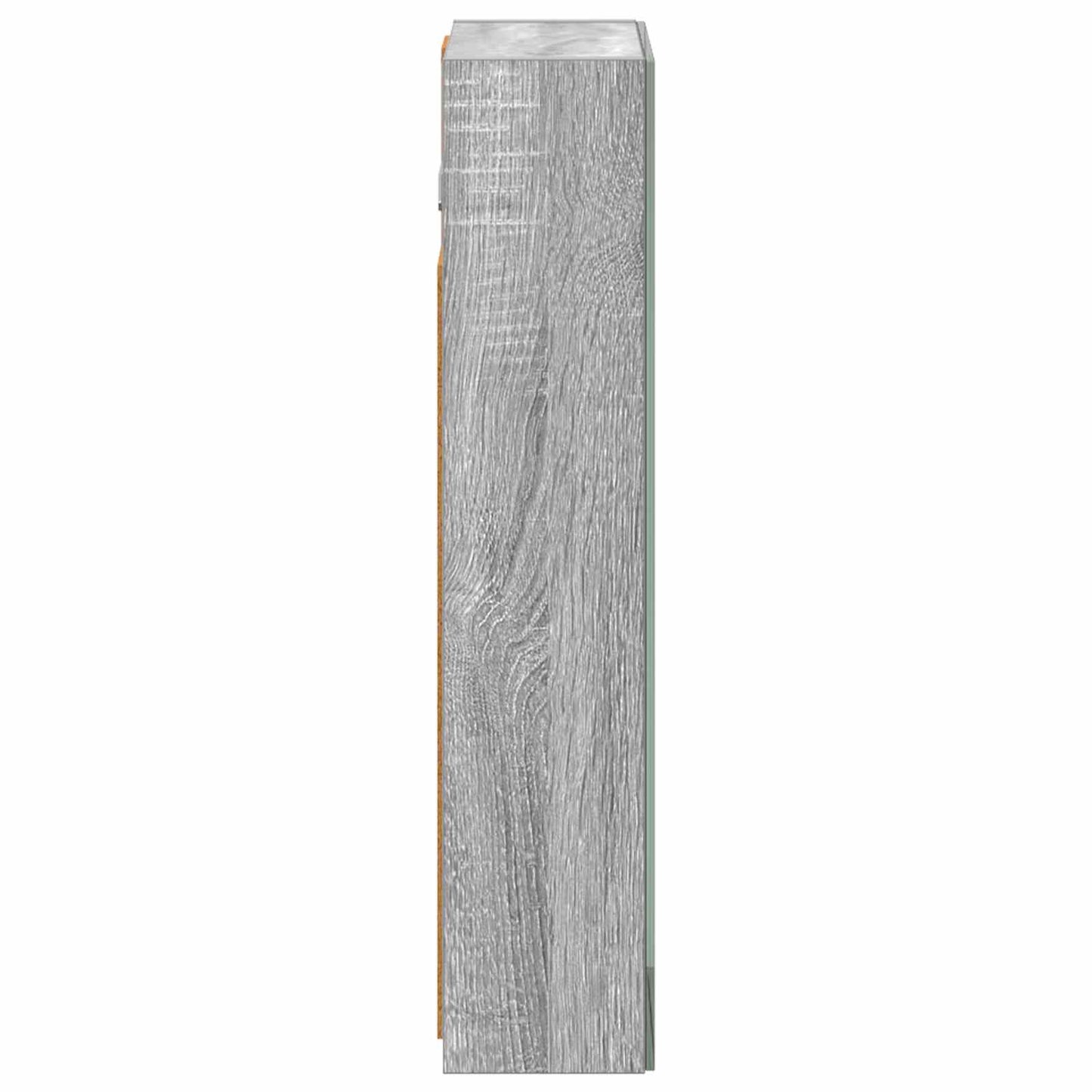 Bathroom Mirror Cabinet Grey Sonoma 30 x 10.5 x 50 cm