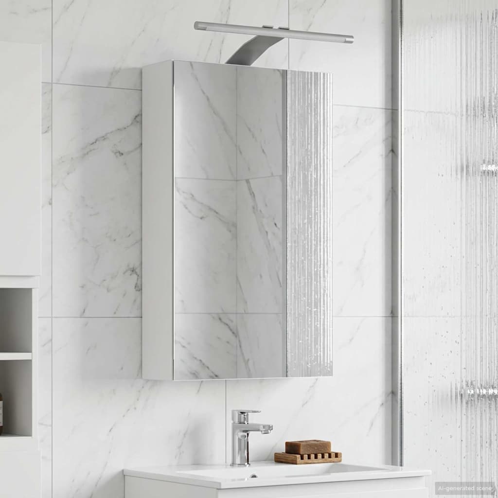 Bathroom Mirror Cabinet White 30 x 10.5 x 50 cm Engineered wood