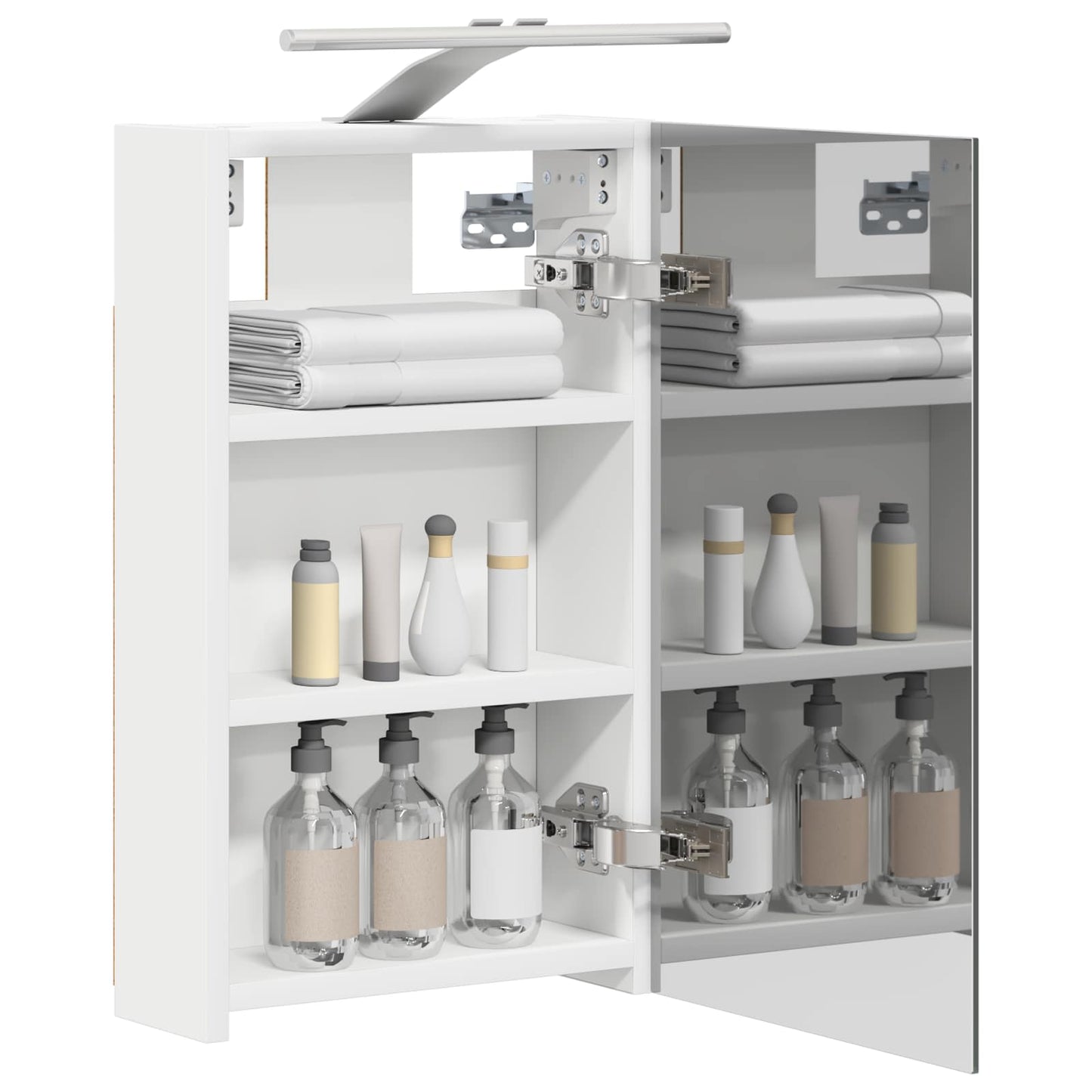 Bathroom Mirror Cabinet White 30 x 10.5 x 50 cm Engineered wood