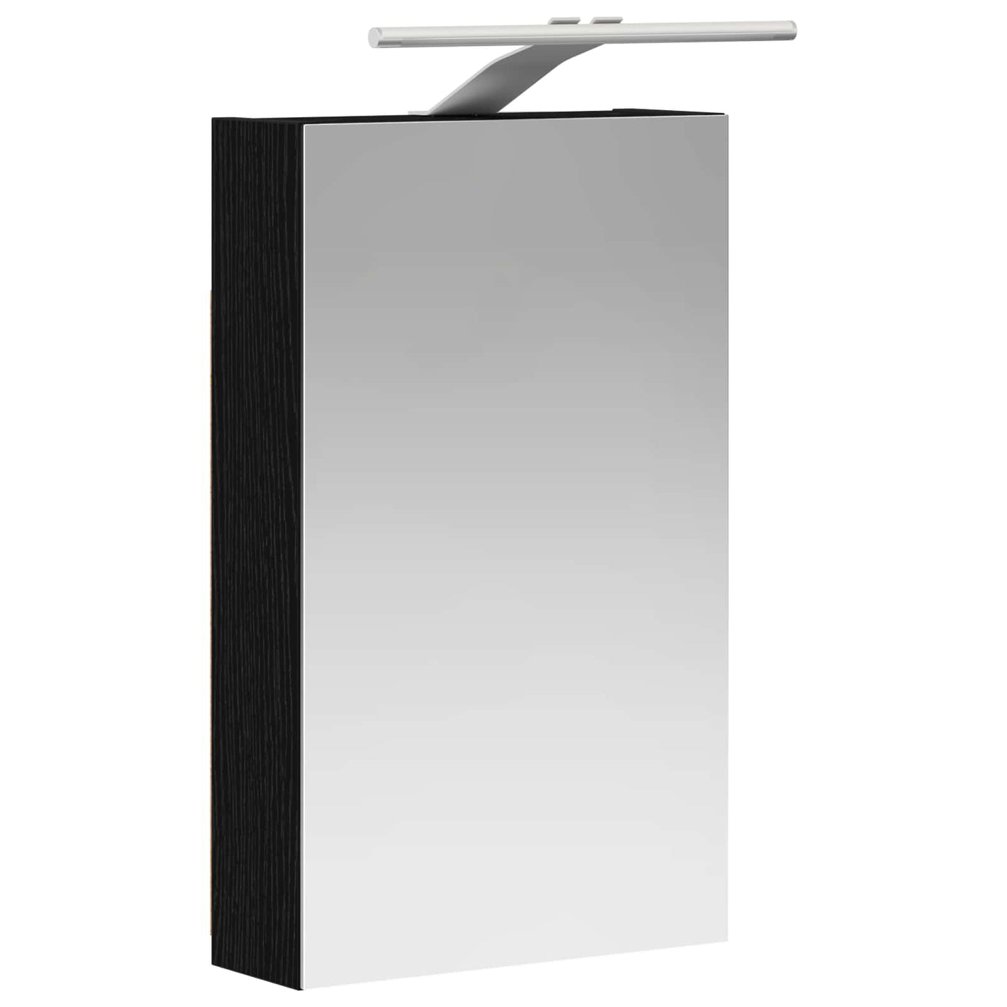 Bathroom Mirror Cabinet Black Oak 30 x 10.5 x 50 cm