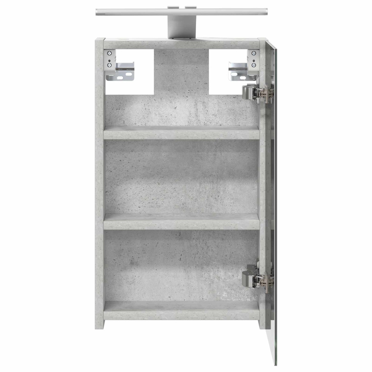 Bathroom Mirror Cabinet Concrete Grey 30 x 10.5 x 50 cm